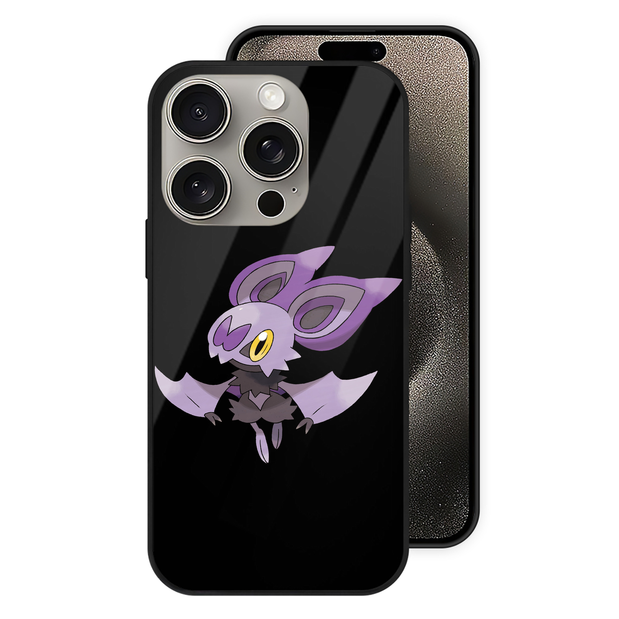 （画像用） ポケットモンスター Pokémon 【iPhone15Pro対応】スマホケース 耐衝撃＆黄変防止 背面ガラス