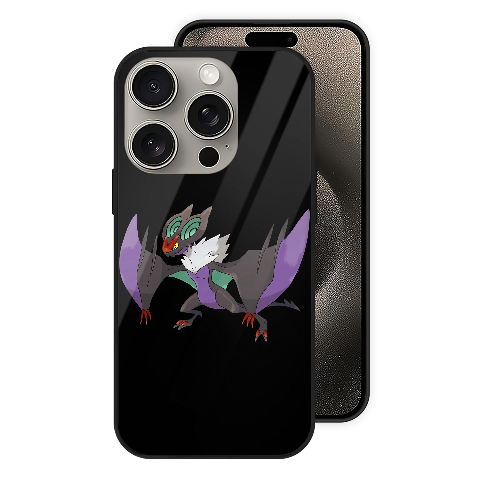 （画像用） ポケットモンスター Pokémon 【iPhone15Pro対応】スマホケース 耐衝撃＆黄変防止 背面ガラス