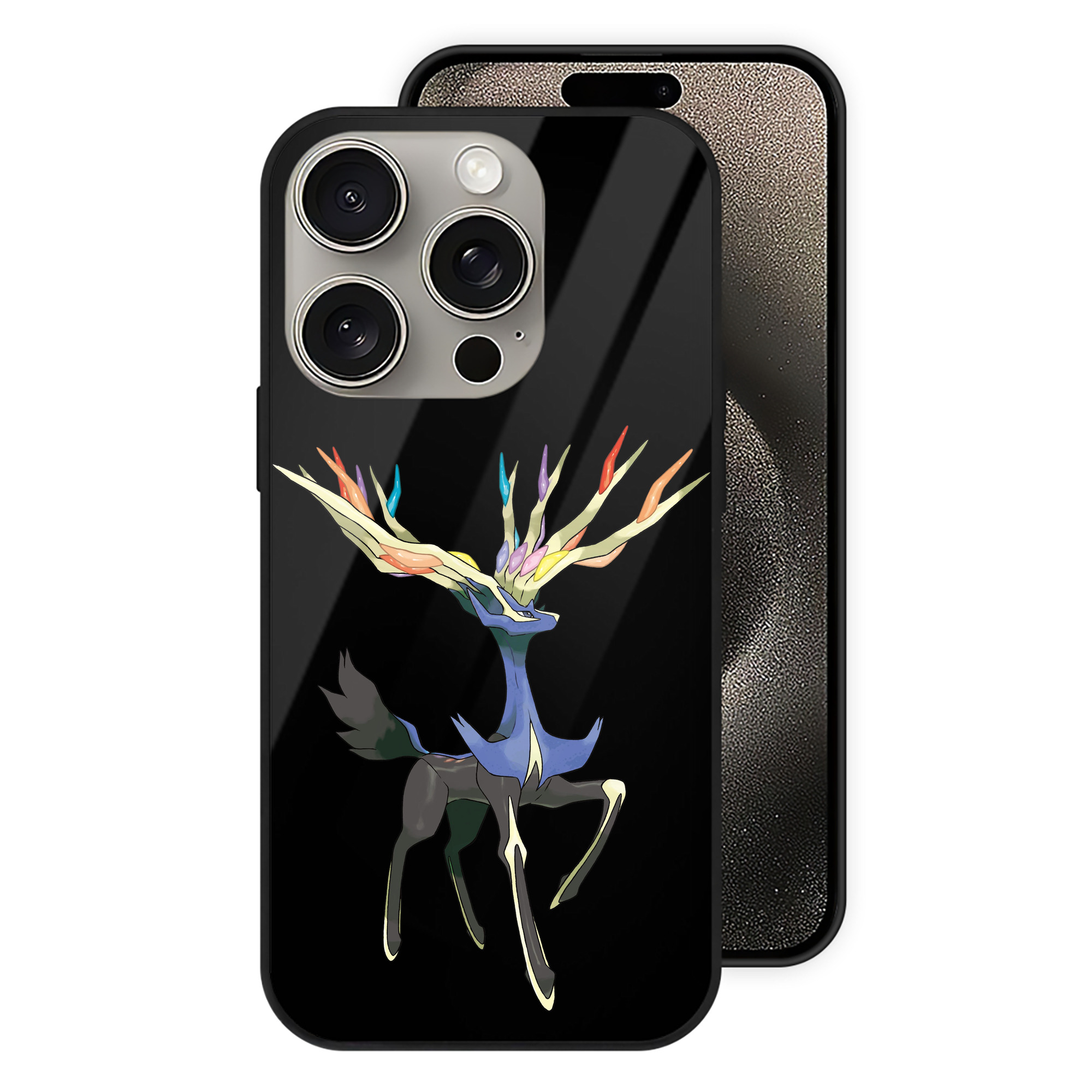 （画像用） ポケットモンスター Pokémon 【iPhone15Pro対応】スマホケース 耐衝撃＆黄変防止 背面ガラス