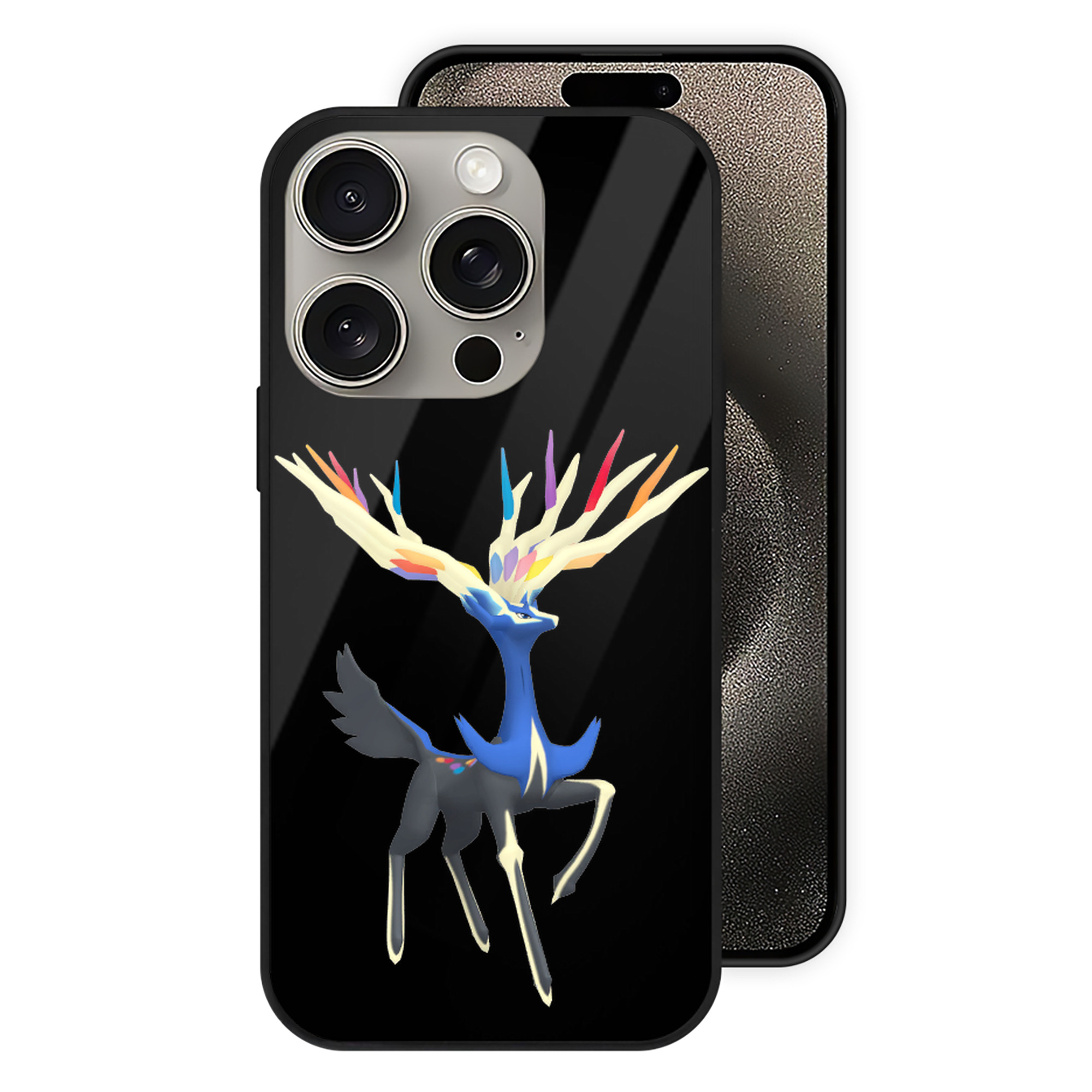 （画像用） ポケットモンスター Pokémon 【iPhone15Pro対応】スマホケース 耐衝撃＆黄変防止 背面ガラス
