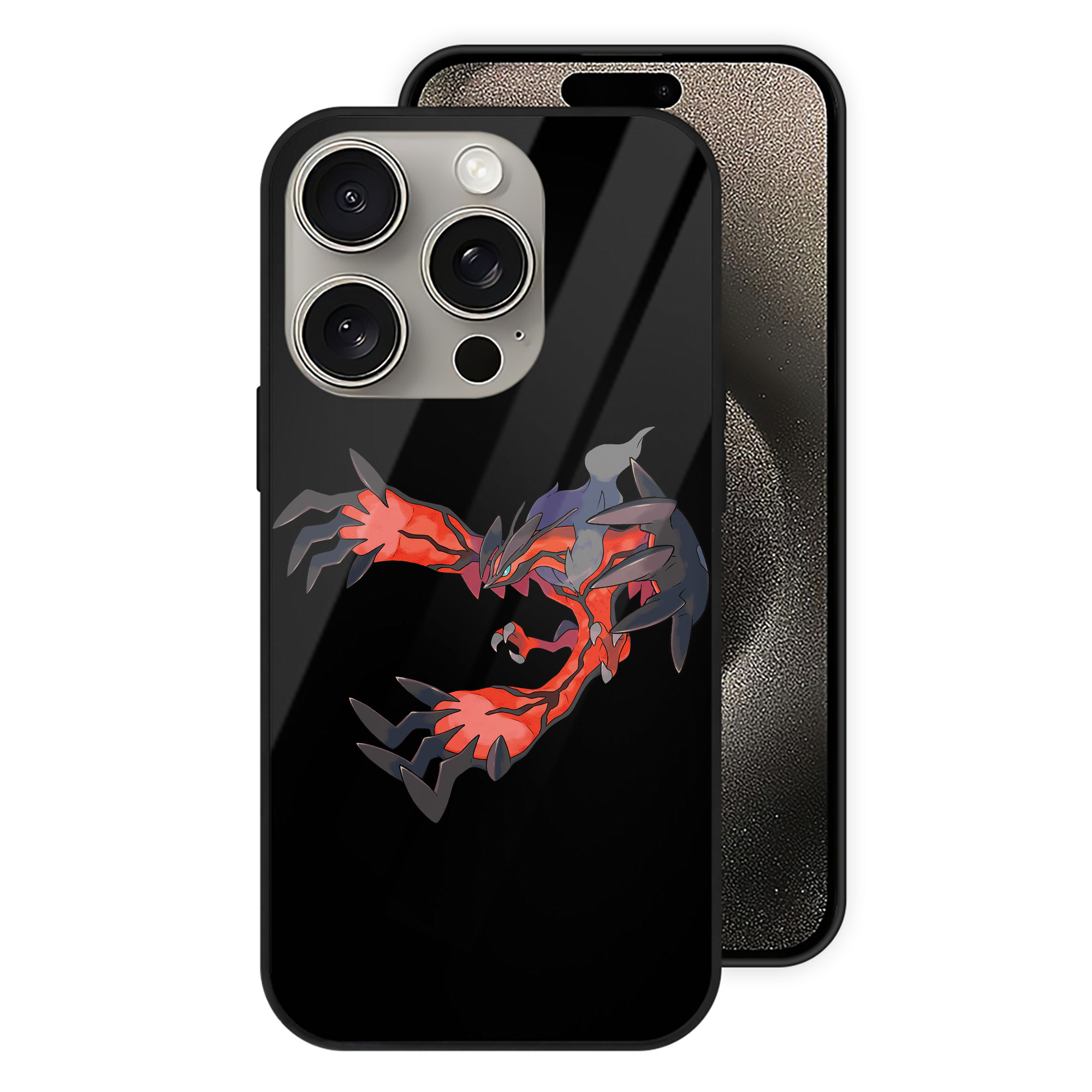 （画像用） ポケットモンスター Pokémon 【iPhone15Pro対応】スマホケース 耐衝撃＆黄変防止 背面ガラス
