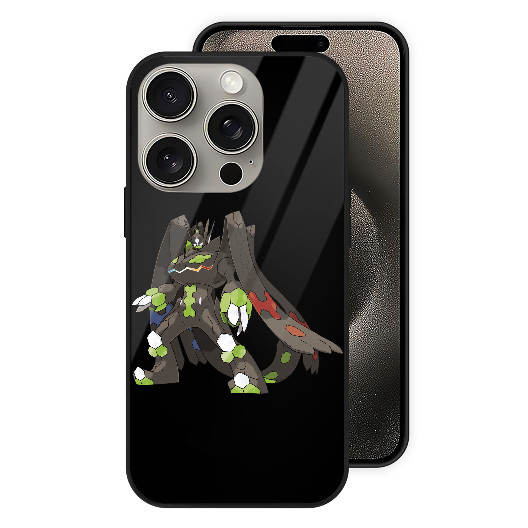 （画像用） ポケットモンスター Pokémon 【iPhone15Pro対応】スマホケース 耐衝撃＆黄変防止 背面ガラス