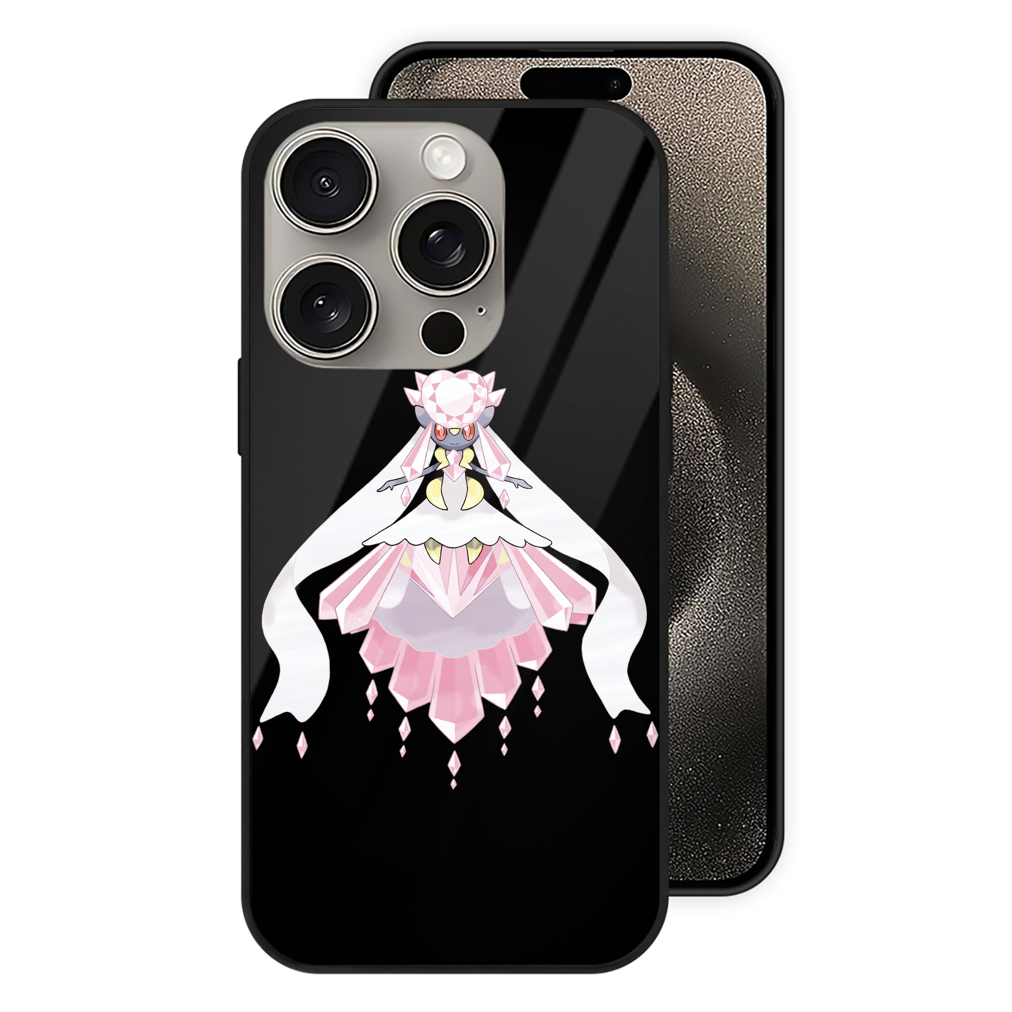（画像用） ポケットモンスター Pokémon 【iPhone15Pro対応】スマホケース 耐衝撃＆黄変防止 背面ガラス