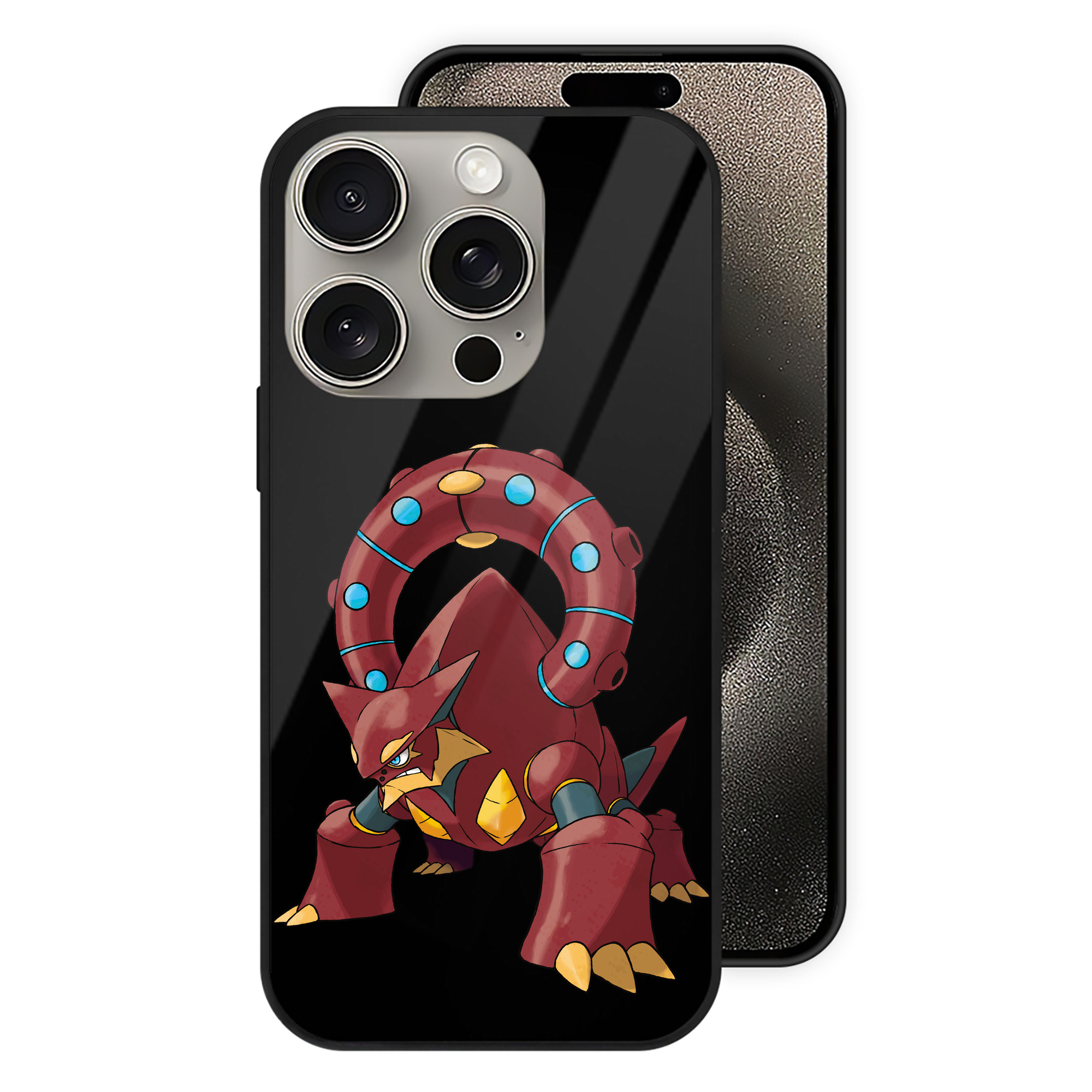 （画像用） ポケットモンスター Pokémon 【iPhone15Pro対応】スマホケース 耐衝撃＆黄変防止 背面ガラス