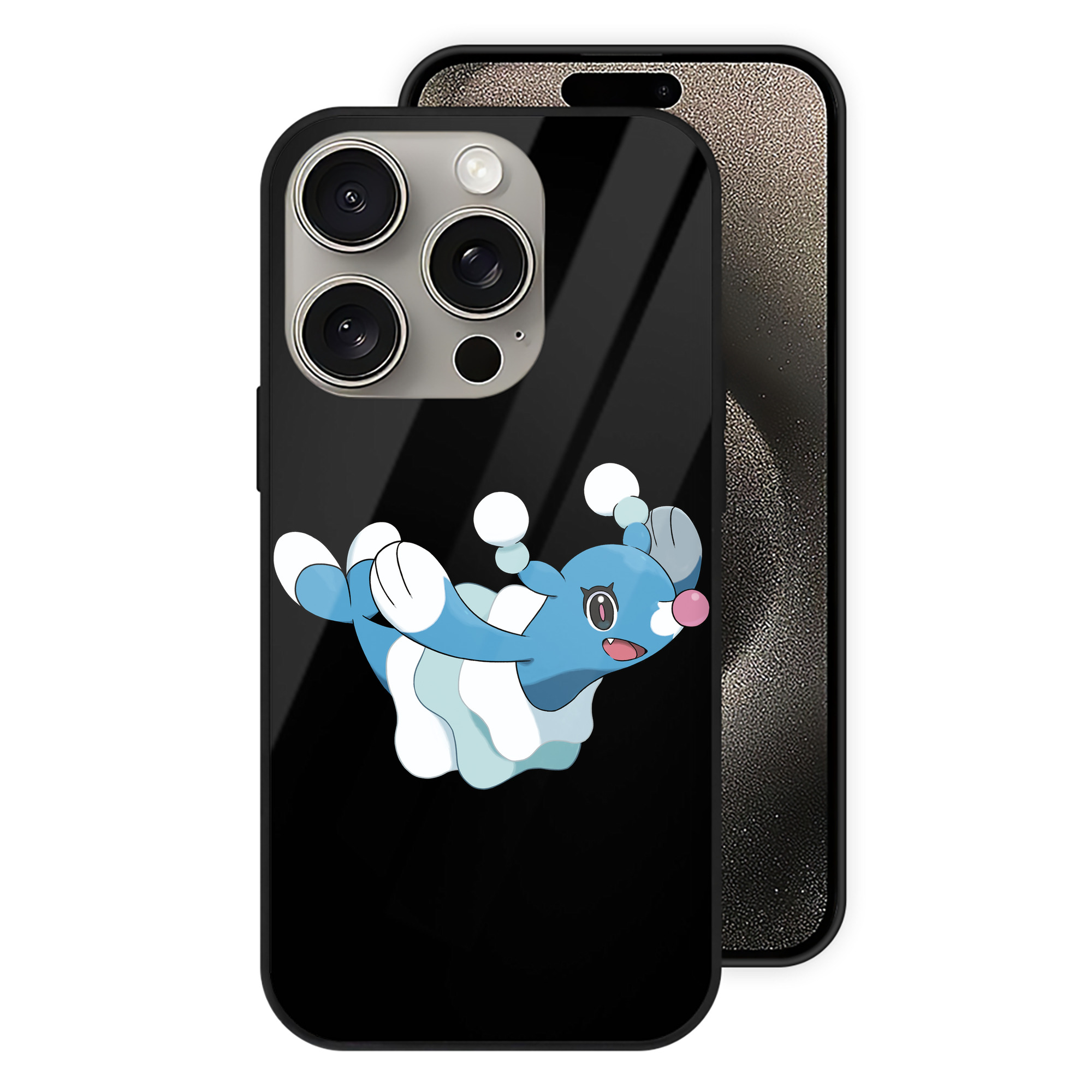（画像用） ポケットモンスター Pokémon 【iPhone15Pro対応】スマホケース 耐衝撃＆黄変防止 背面ガラス