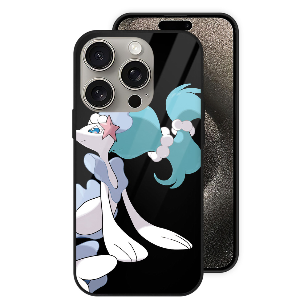 ポケットモンスター Pokémon 【iPhone15Pro対応】スマホケース 耐衝撃＆黄変防止 背面ガラス