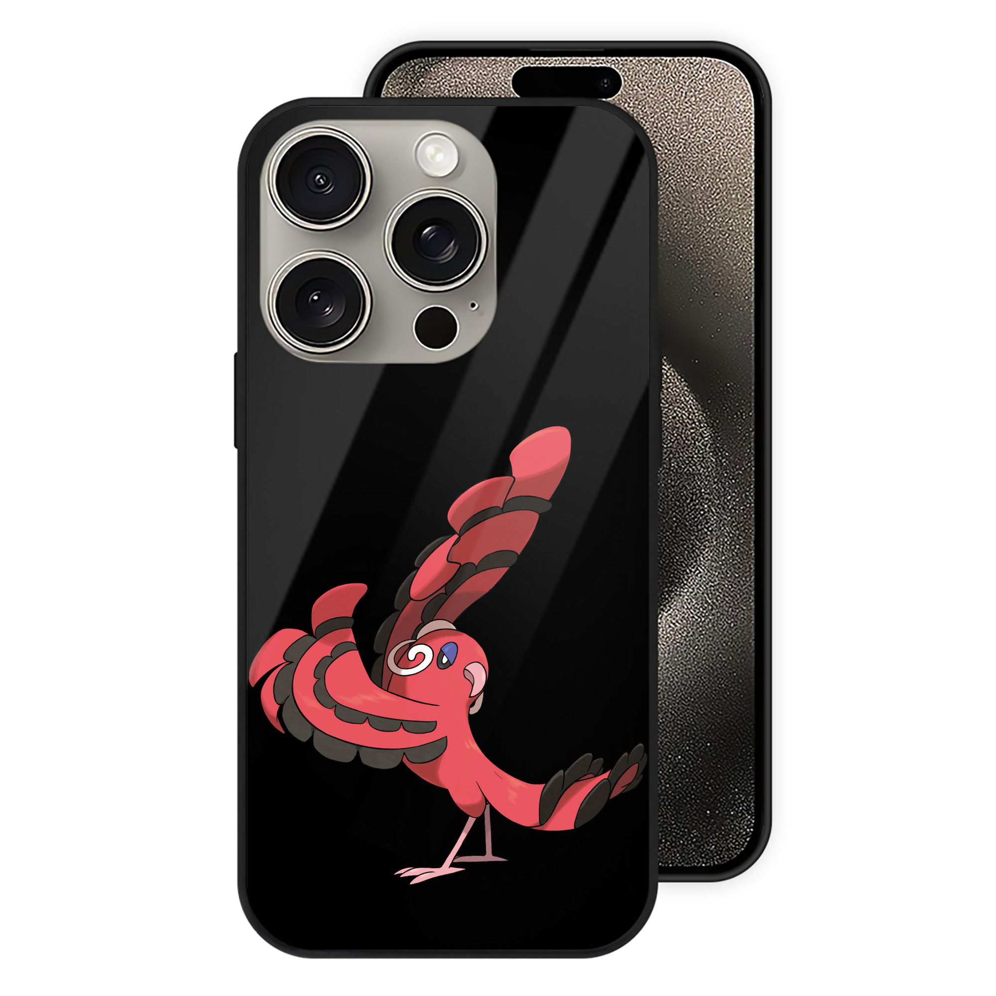 （画像用） ポケットモンスター Pokémon 【iPhone15Pro対応】スマホケース 耐衝撃＆黄変防止 背面ガラス