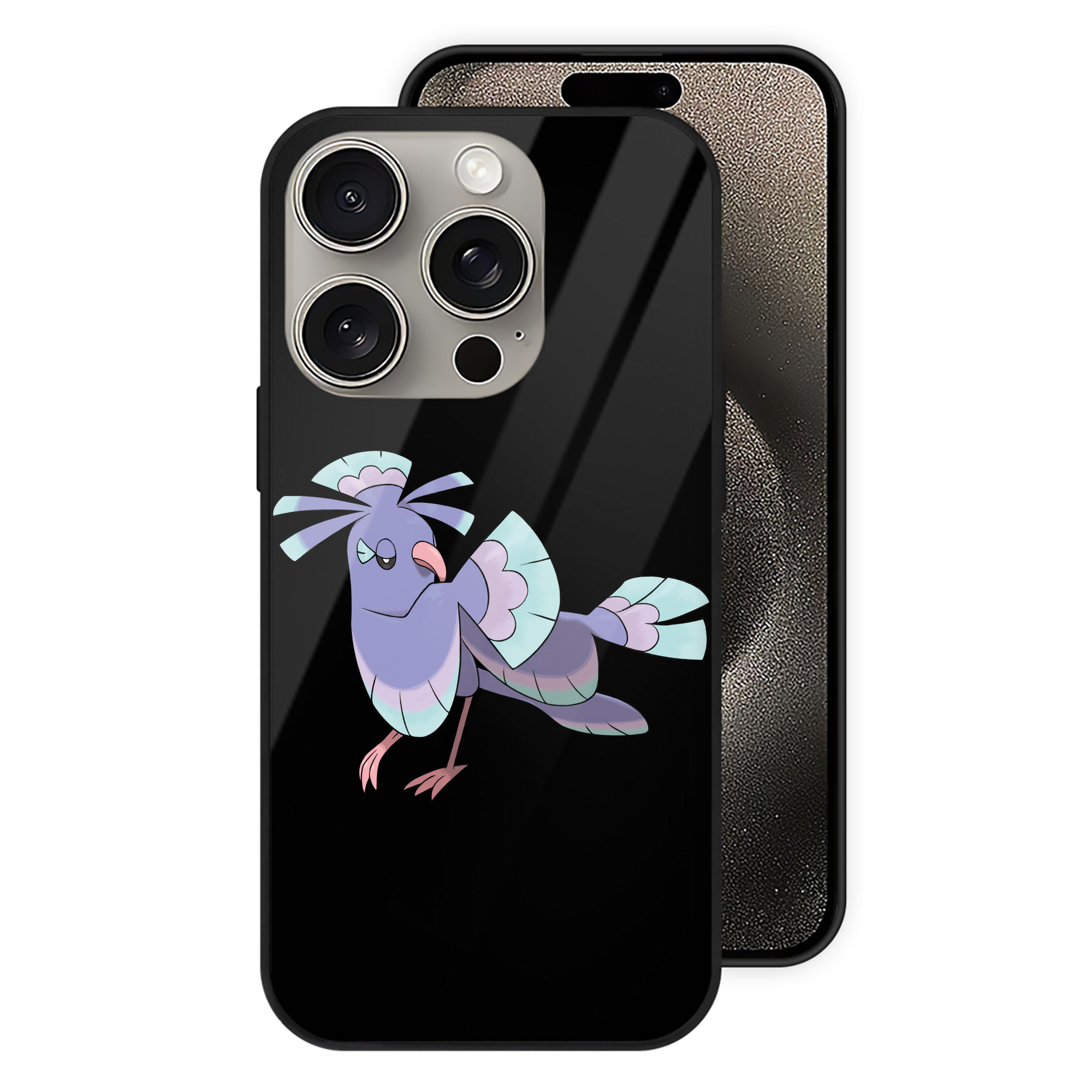 ポケットモンスター Pokémon 【iPhone15Pro対応】スマホケース 耐衝撃＆黄変防止 背面ガラス