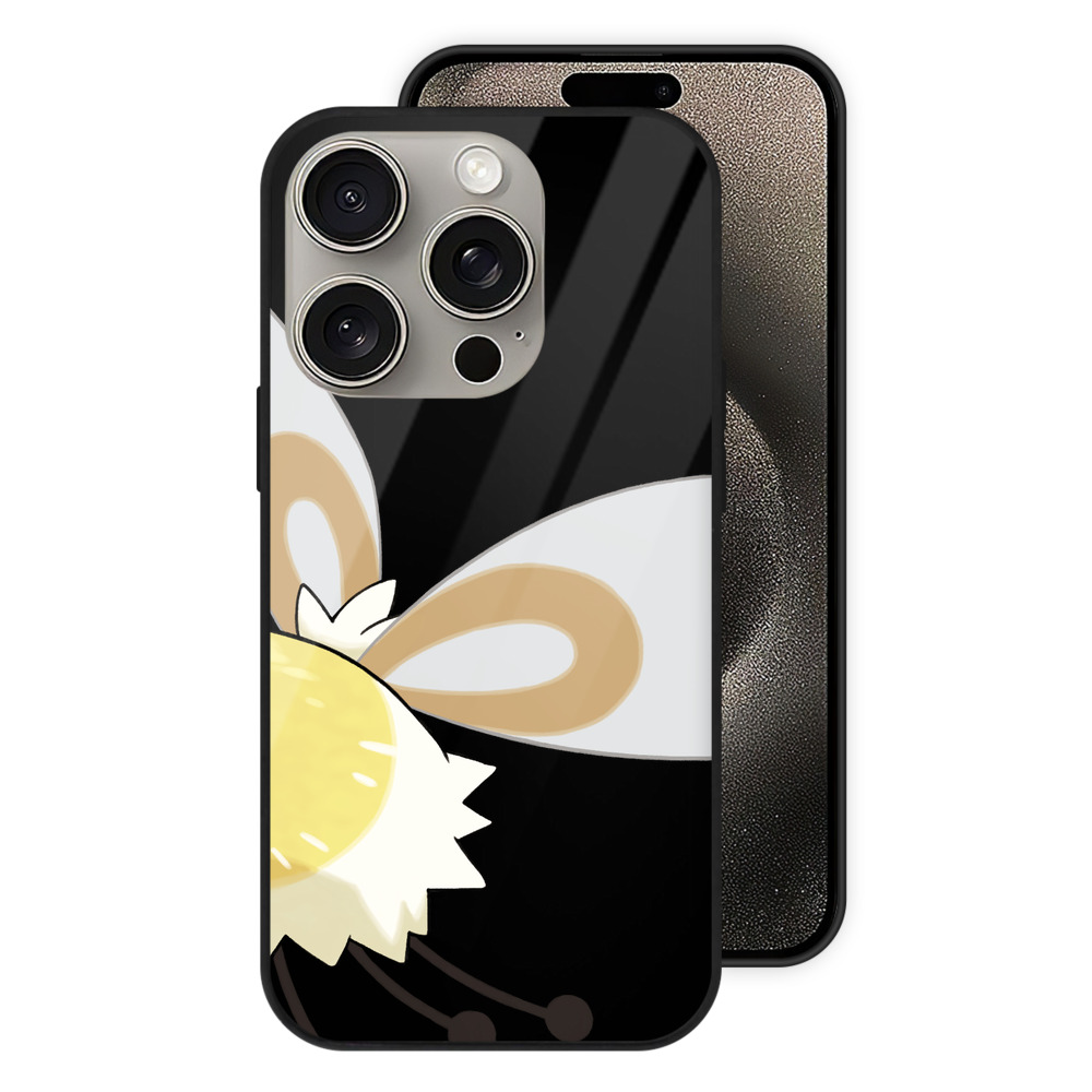 ポケットモンスター Pokémon 【iPhone15Pro対応】スマホケース 耐衝撃＆黄変防止 背面ガラス