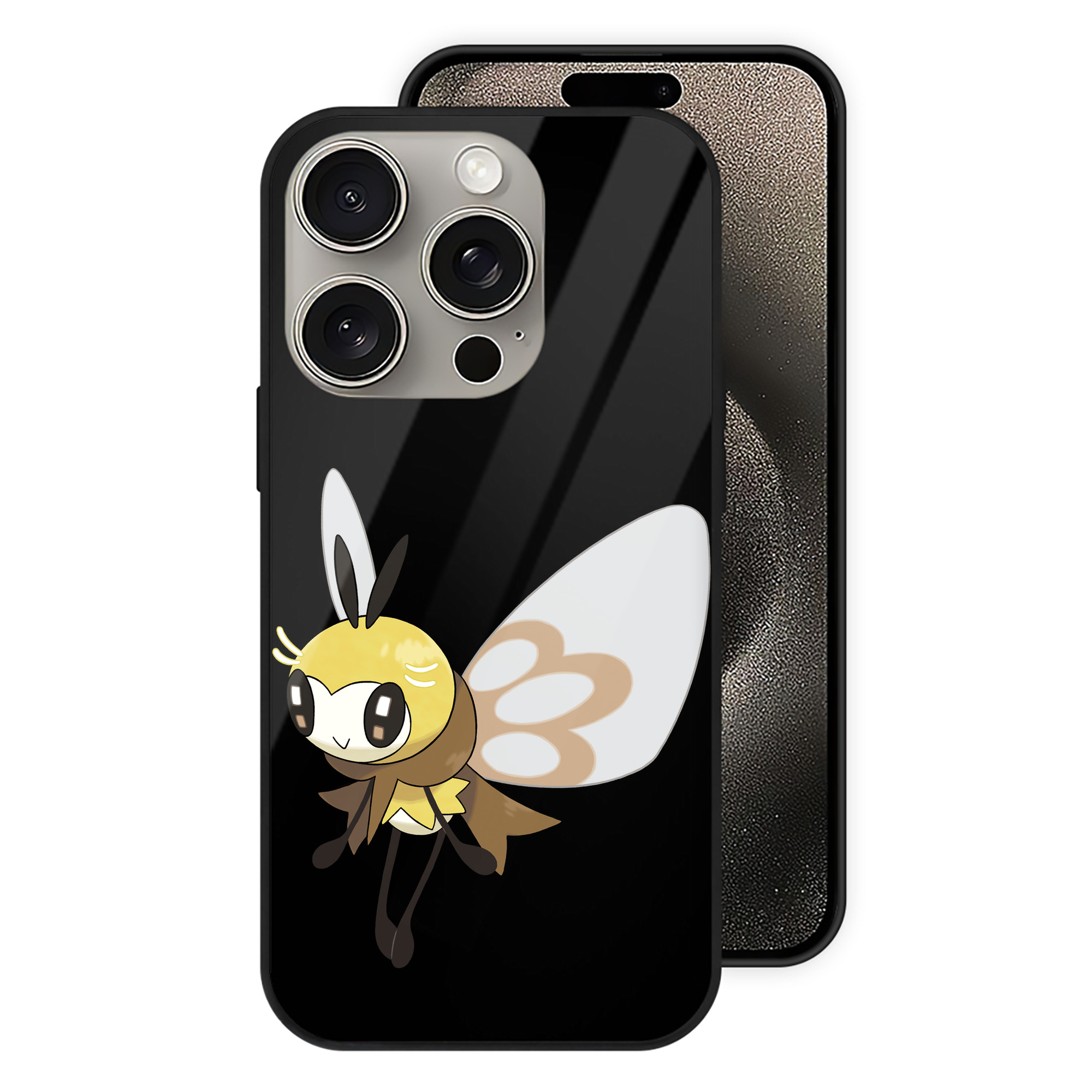 （画像用） ポケットモンスター Pokémon 【iPhone15Pro対応】スマホケース 耐衝撃＆黄変防止 背面ガラス