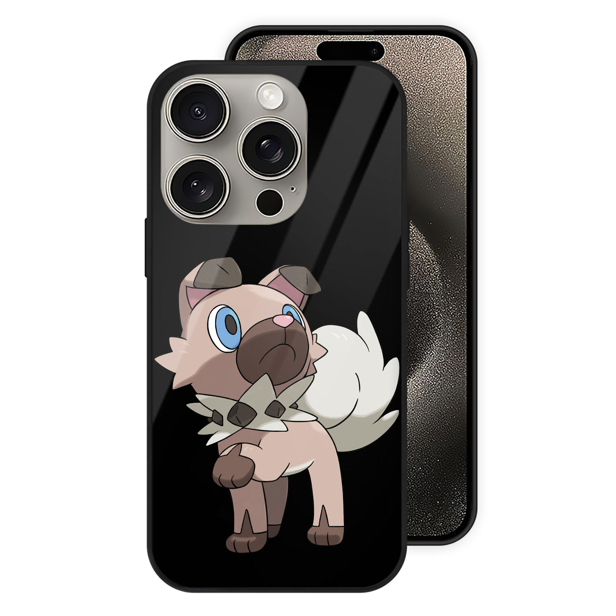 ポケットモンスター Pokémon 【iPhone15Pro対応】スマホケース 耐衝撃＆黄変防止 背面ガラス
