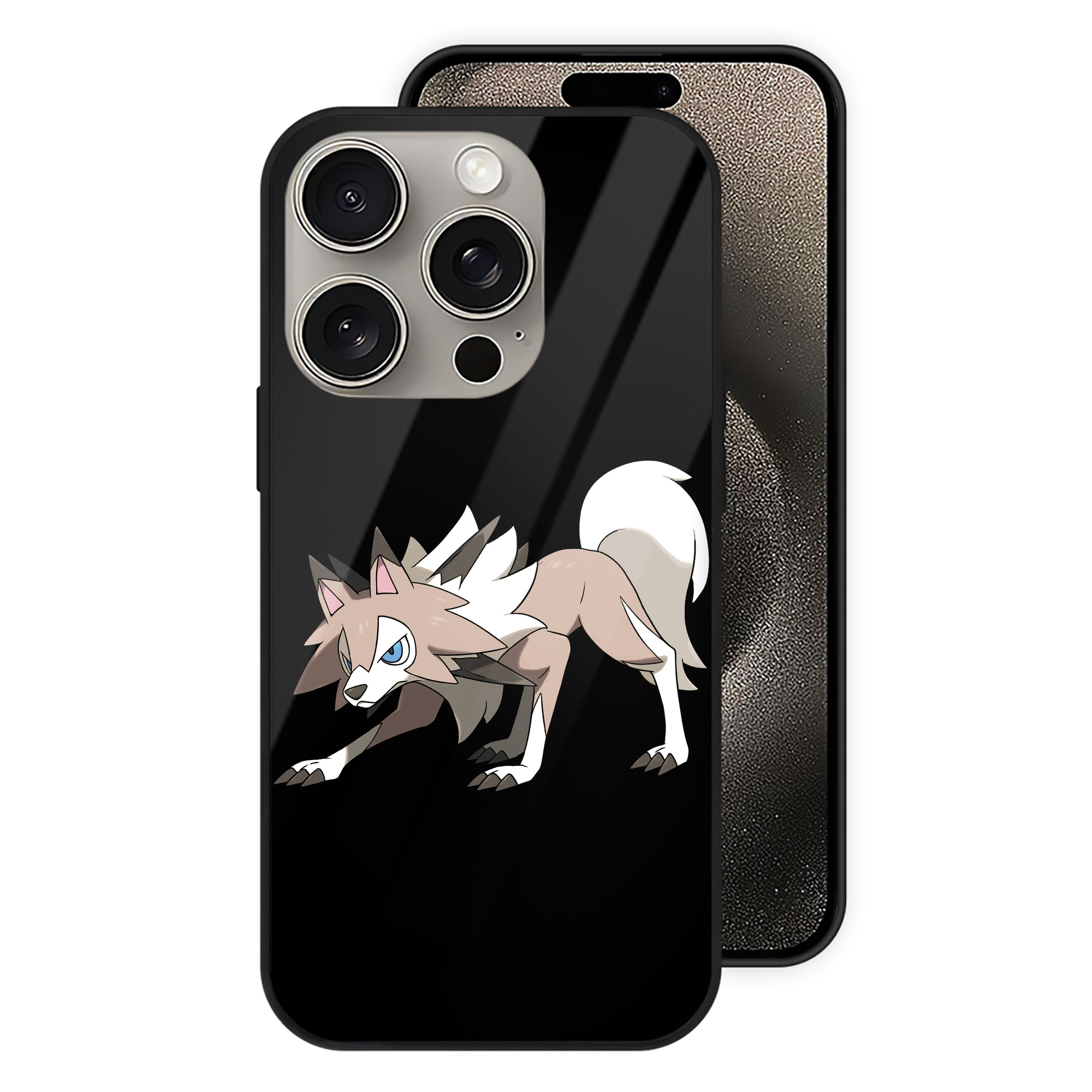 ポケットモンスター Pokémon 【iPhone15Pro対応】スマホケース 耐衝撃＆黄変防止 背面ガラス