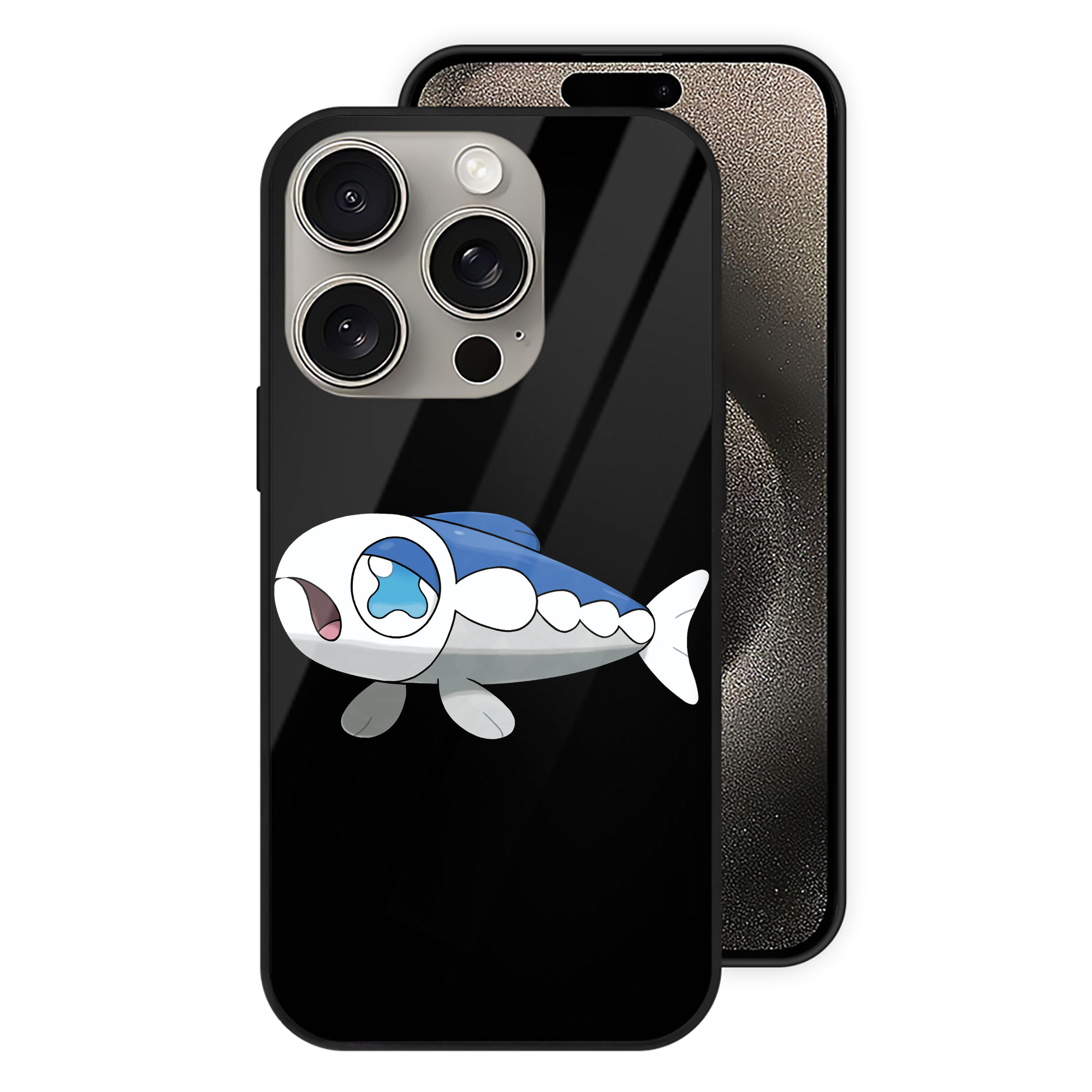 ポケットモンスター Pokémon 【iPhone15Pro対応】スマホケース 耐衝撃＆黄変防止 背面ガラス