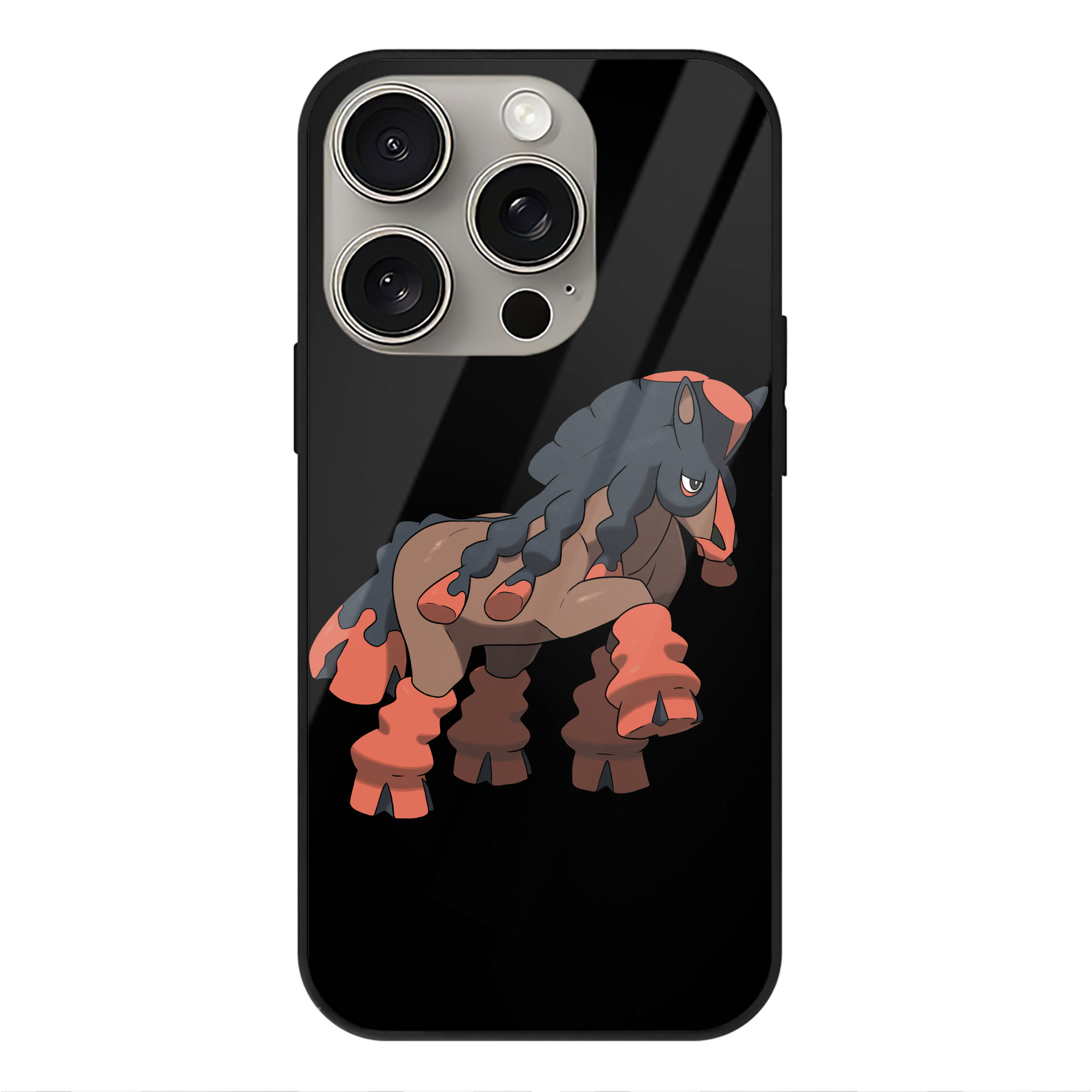 （画像用） ポケットモンスター Pokémon 【iPhone15Pro対応】スマホケース 耐衝撃＆黄変防止 背面ガラス
