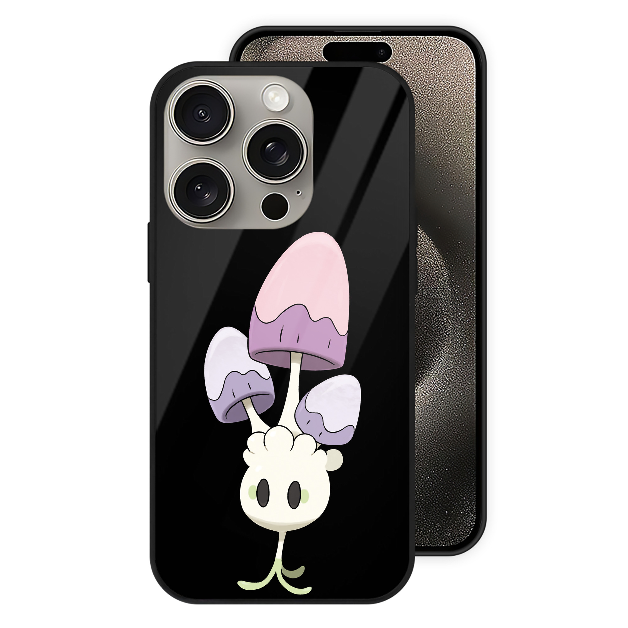 ポケットモンスター Pokémon 【iPhone15Pro対応】スマホケース 耐衝撃＆黄変防止 背面ガラス