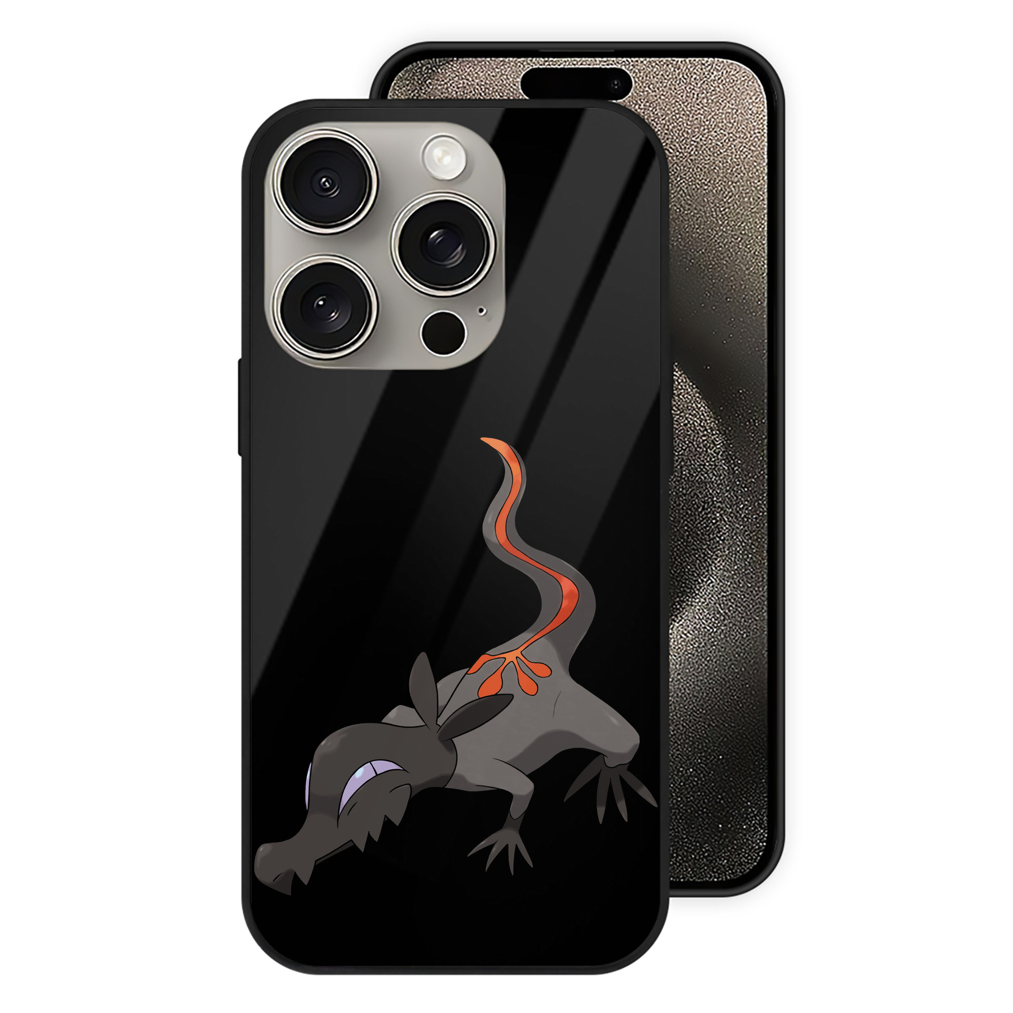 （画像用） ポケットモンスター Pokémon 【iPhone15Pro対応】スマホケース 耐衝撃＆黄変防止 背面ガラス