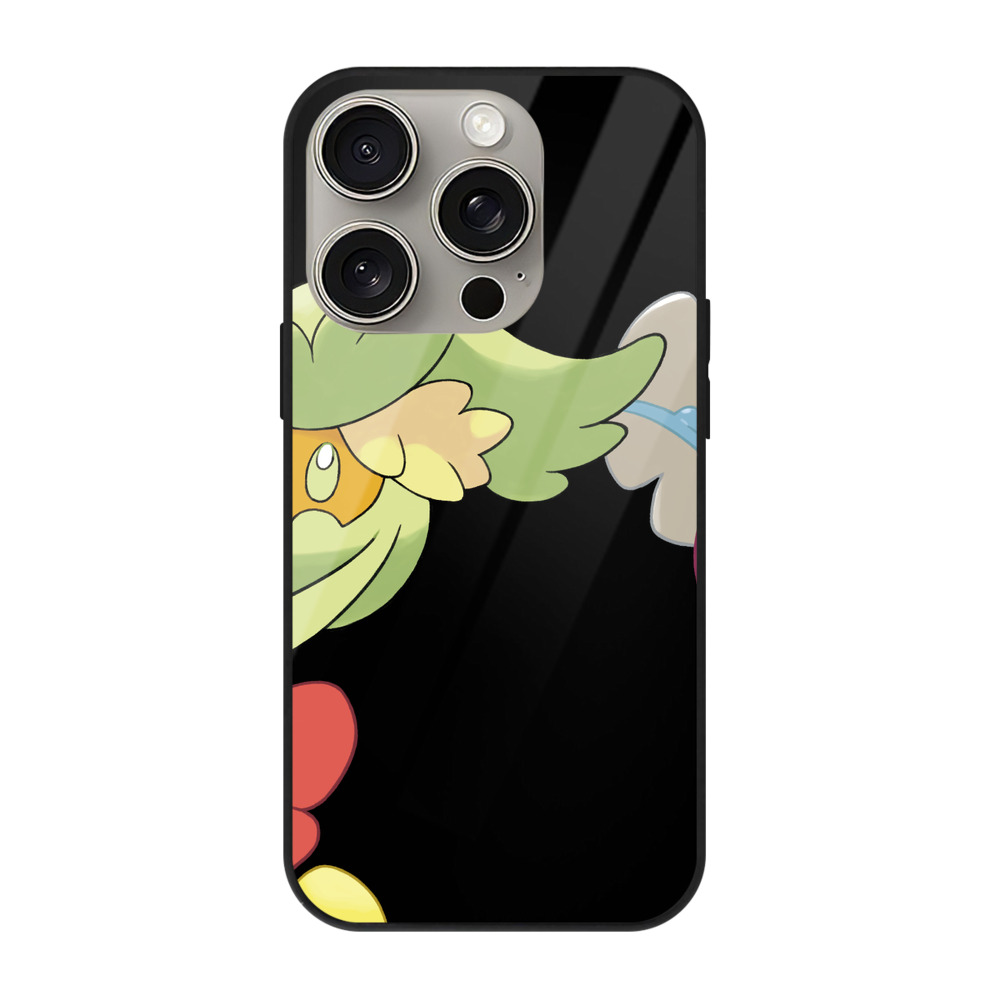 （画像用） ポケットモンスター Pokémon 【iPhone15Pro対応】スマホケース 耐衝撃＆黄変防止 背面ガラス