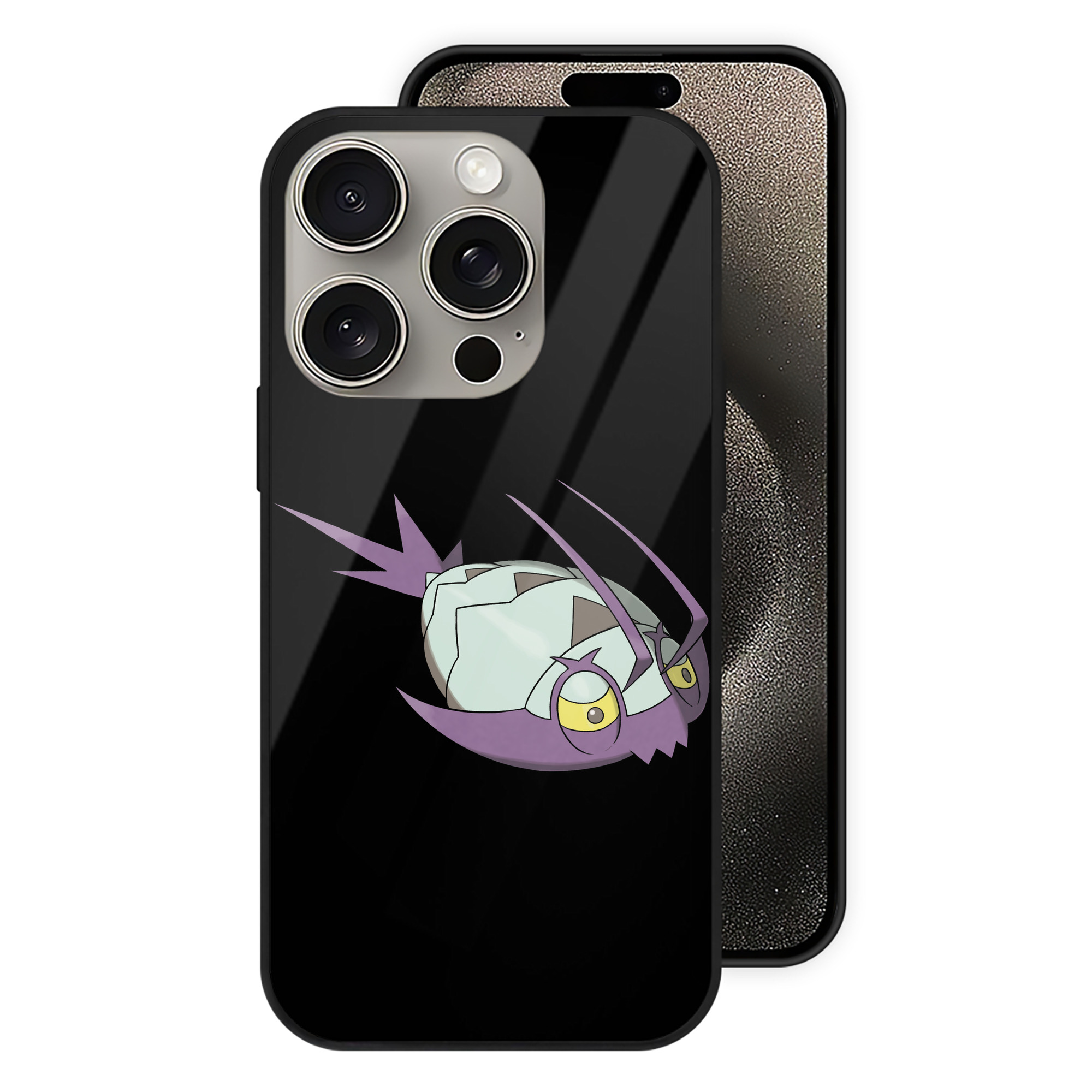 ポケットモンスター Pokémon 【iPhone15Pro対応】スマホケース 耐衝撃＆黄変防止 背面ガラス