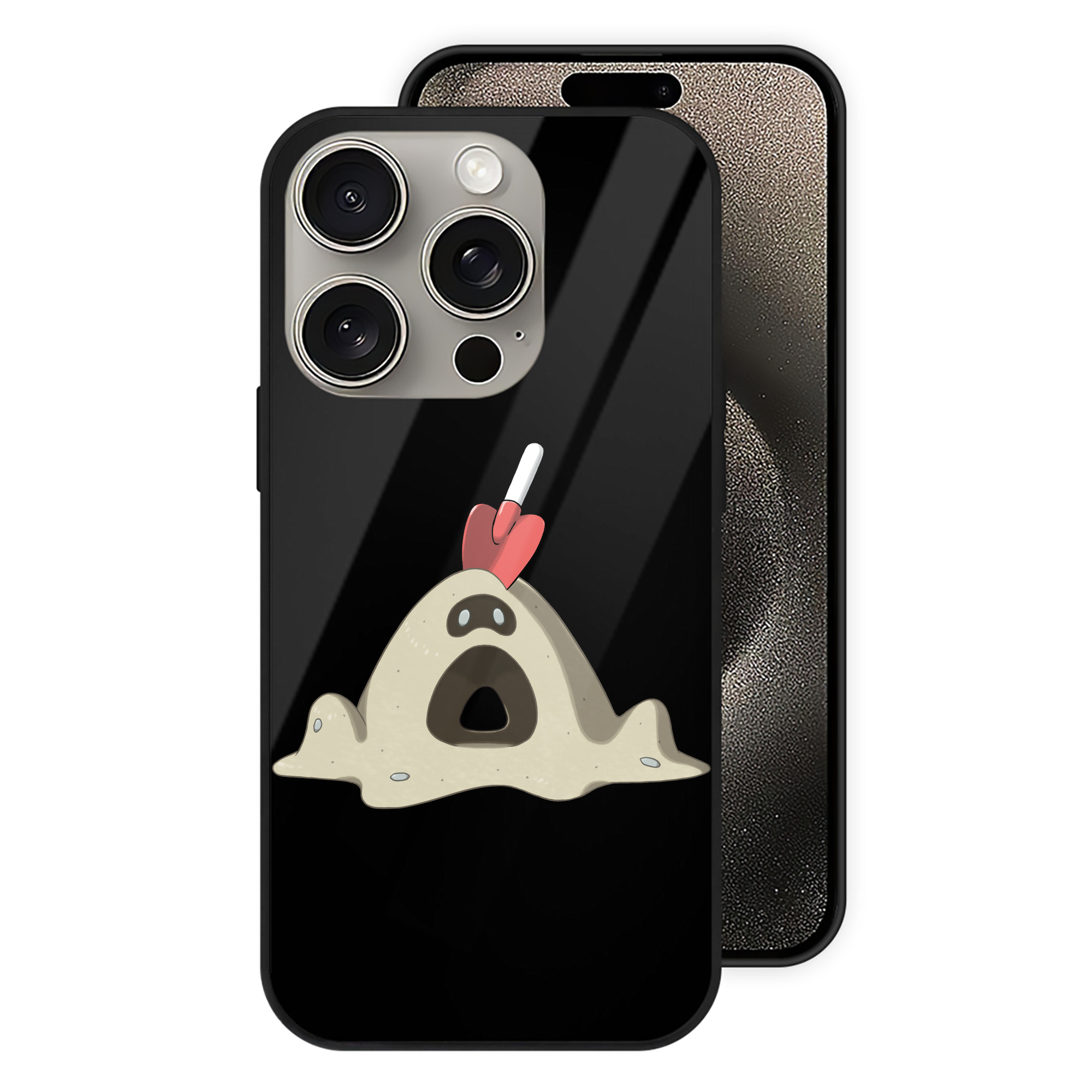 （画像用） ポケットモンスター Pokémon 【iPhone15Pro対応】スマホケース 耐衝撃＆黄変防止 背面ガラス