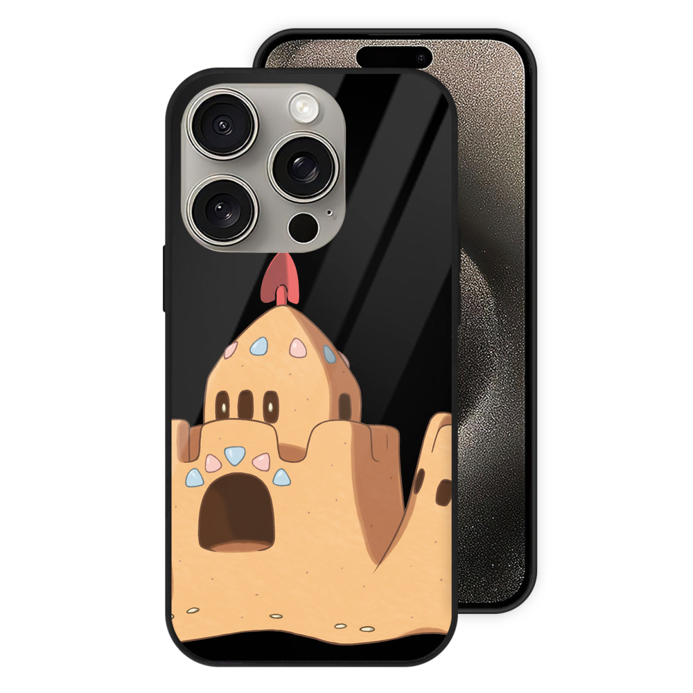 ポケットモンスター Pokémon 【iPhone15Pro対応】スマホケース 耐衝撃＆黄変防止 背面ガラス