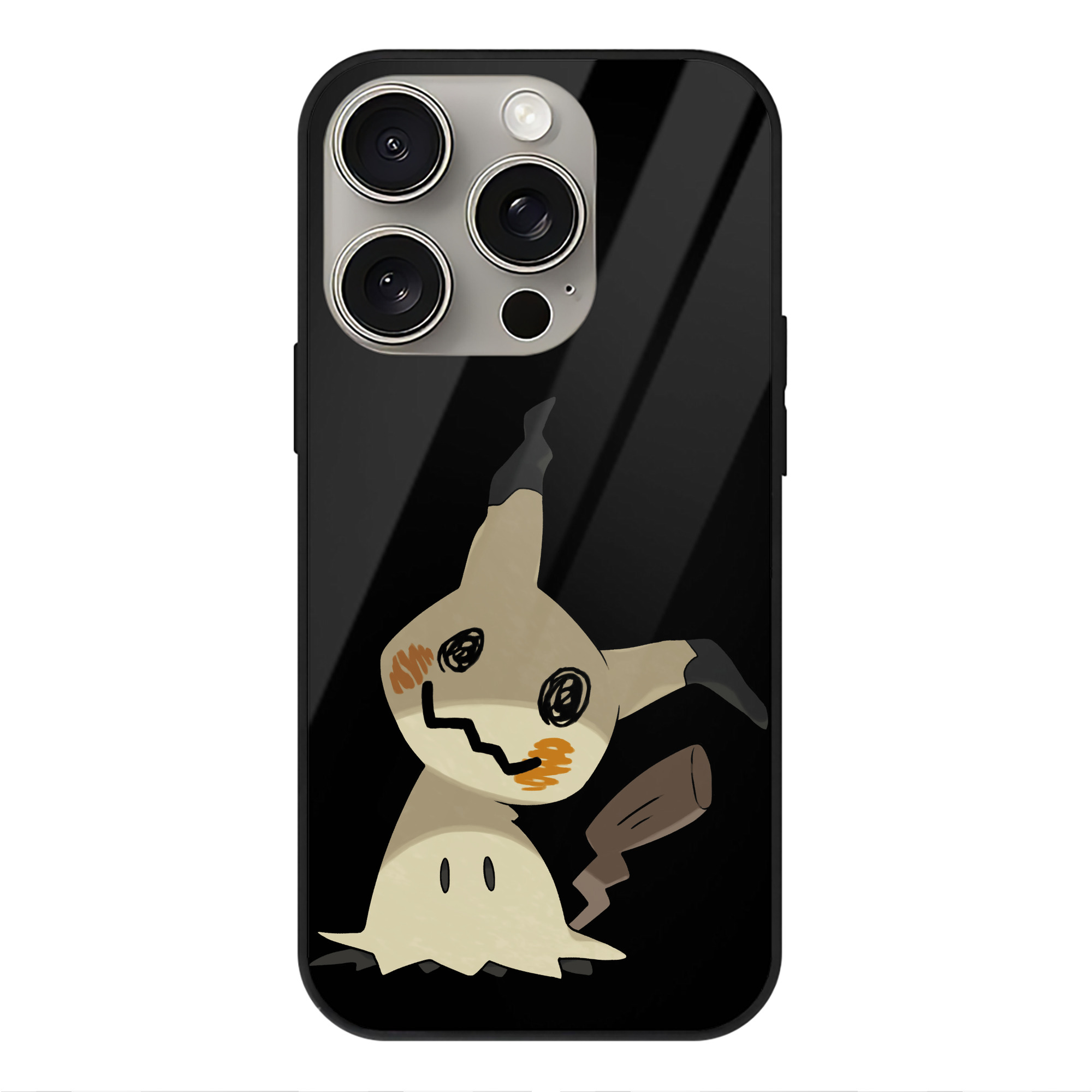 （画像用） ポケットモンスター Pokémon 【iPhone15Pro対応】スマホケース 耐衝撃＆黄変防止 背面ガラス