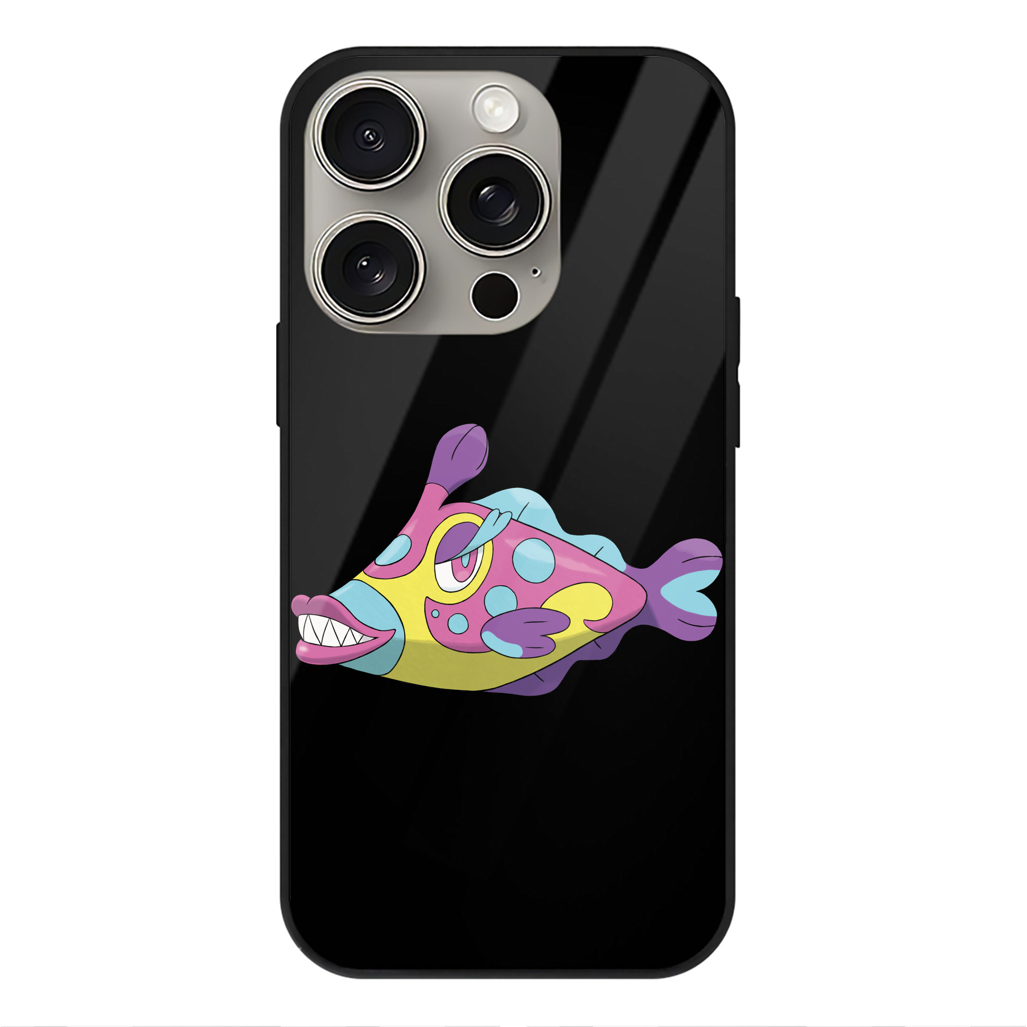 （画像用） ポケットモンスター Pokémon 【iPhone15Pro対応】スマホケース 耐衝撃＆黄変防止 背面ガラス