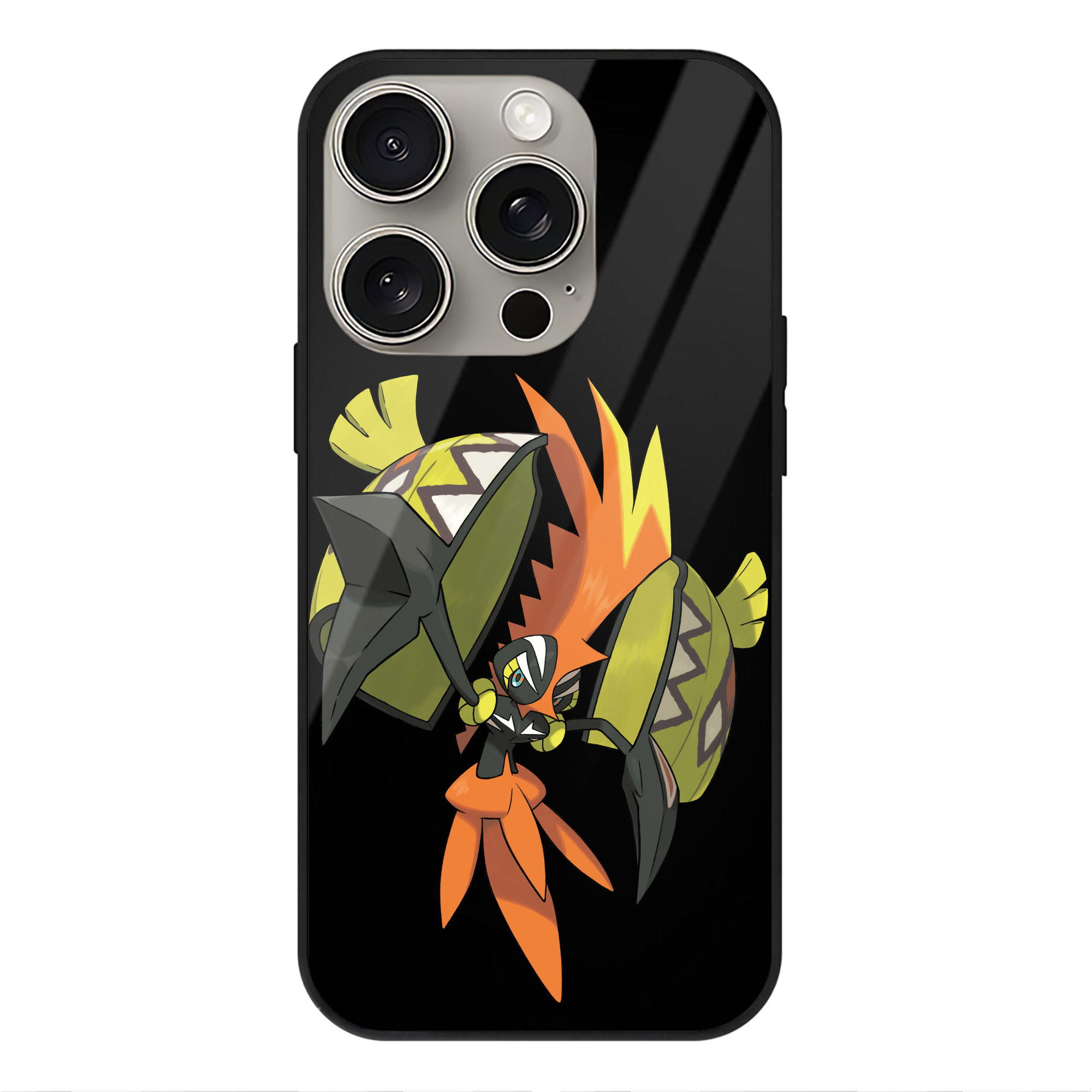 （画像用） ポケットモンスター Pokémon 【iPhone15Pro対応】スマホケース 耐衝撃＆黄変防止 背面ガラス