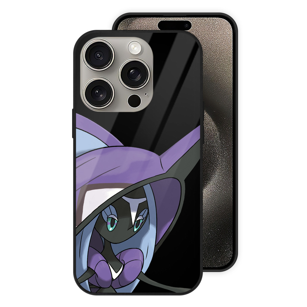 ポケットモンスター Pokémon 【iPhone15Pro対応】スマホケース 耐衝撃＆黄変防止 背面ガラス
