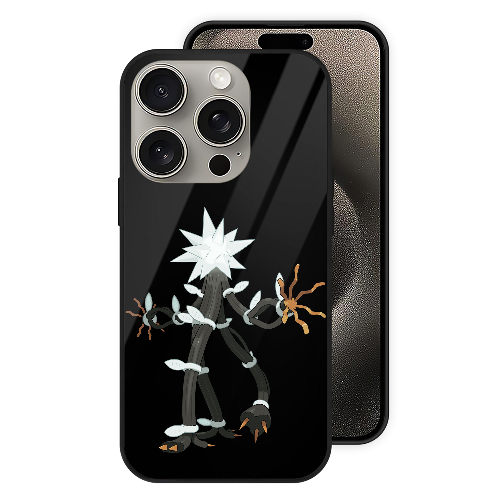 （画像用） ポケットモンスター Pokémon 【iPhone15Pro対応】スマホケース 耐衝撃＆黄変防止 背面ガラス