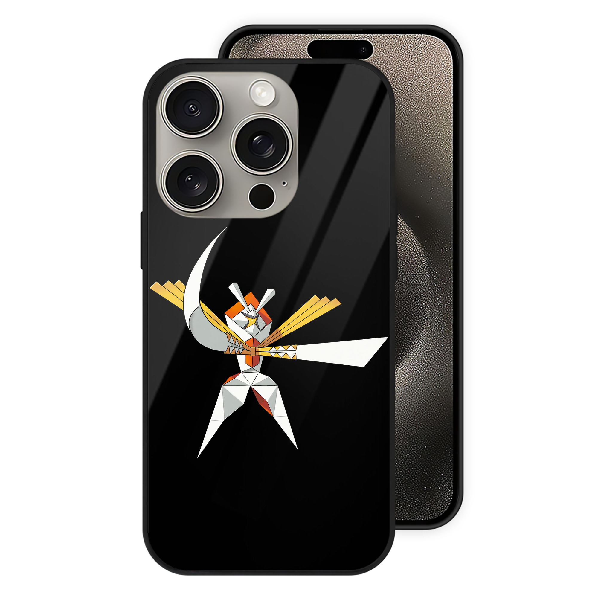 （画像用） ポケットモンスター Pokémon 【iPhone15Pro対応】スマホケース 耐衝撃＆黄変防止 背面ガラス