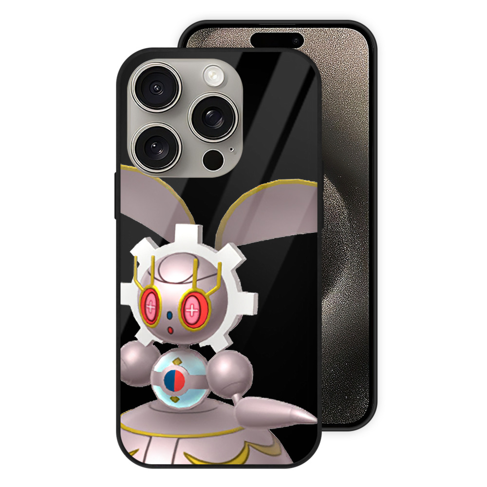 ポケットモンスター Pokémon 【iPhone15Pro対応】スマホケース 耐衝撃＆黄変防止 背面ガラス