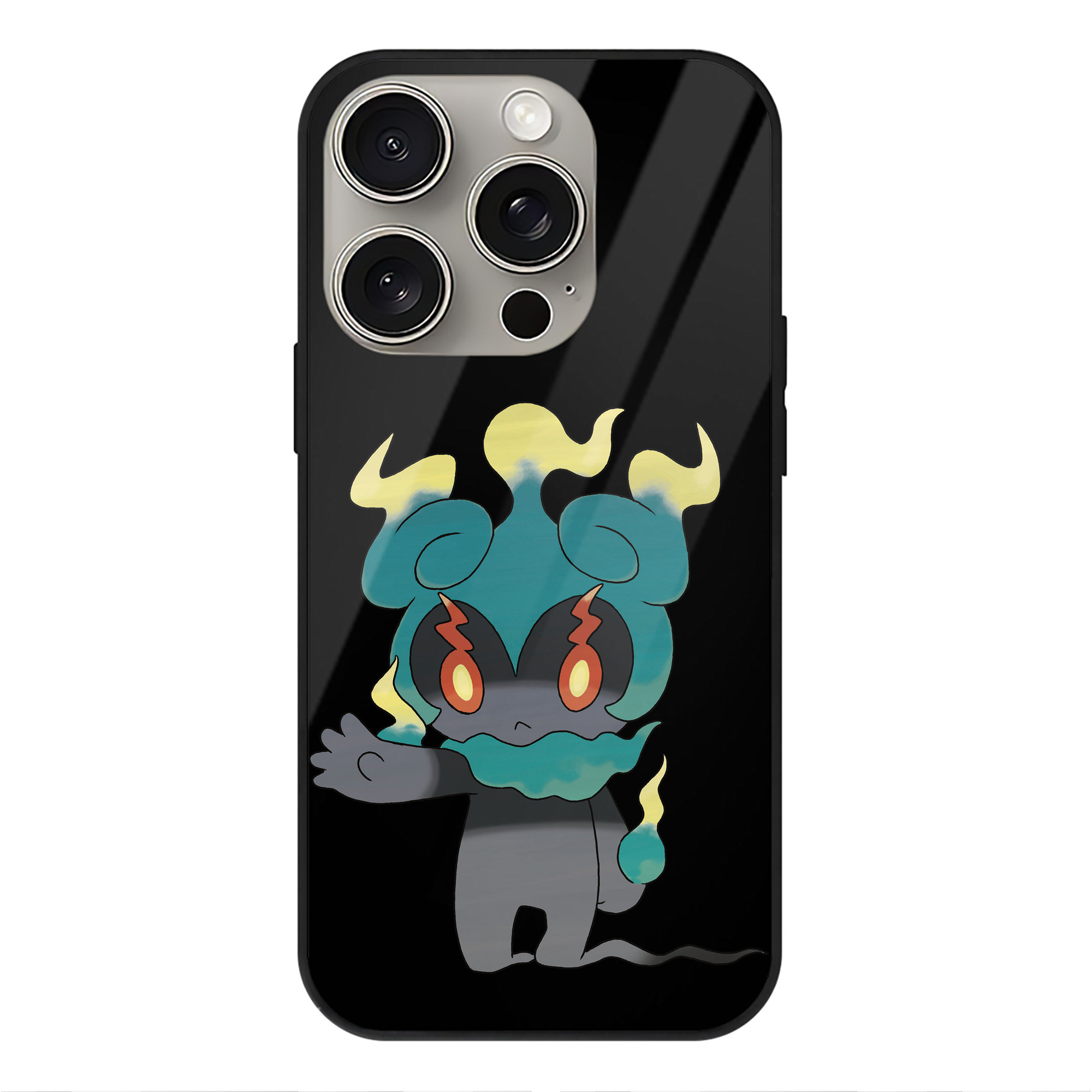 （画像用） ポケットモンスター Pokémon 【iPhone15Pro対応】スマホケース 耐衝撃＆黄変防止 背面ガラス