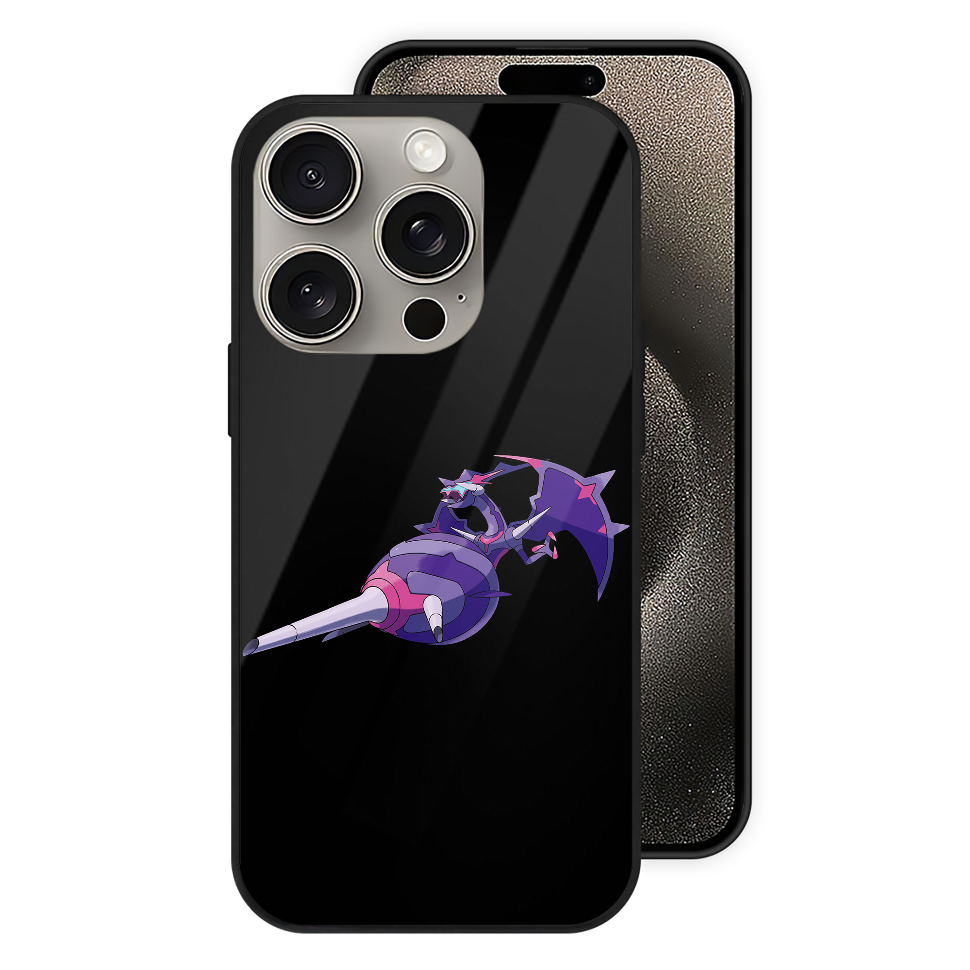 （画像用） ポケットモンスター Pokémon 【iPhone15Pro対応】スマホケース 耐衝撃＆黄変防止 背面ガラス
