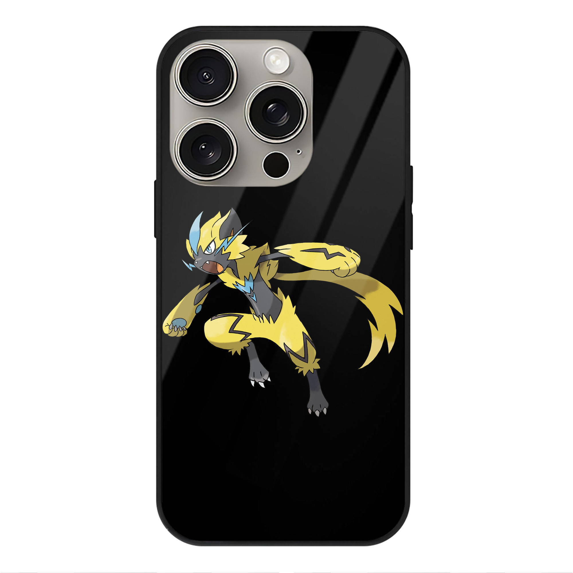 （画像用） ポケットモンスター Pokémon 【iPhone15Pro対応】スマホケース 耐衝撃＆黄変防止 背面ガラス
