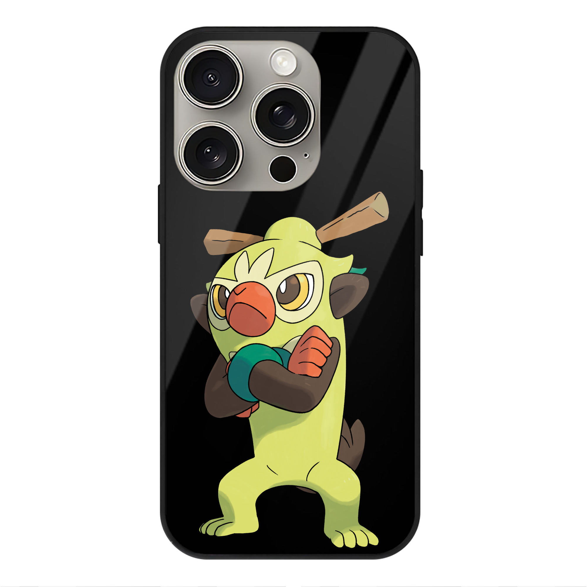 （画像用） ポケットモンスター Pokémon 【iPhone15Pro対応】スマホケース 耐衝撃＆黄変防止 背面ガラス