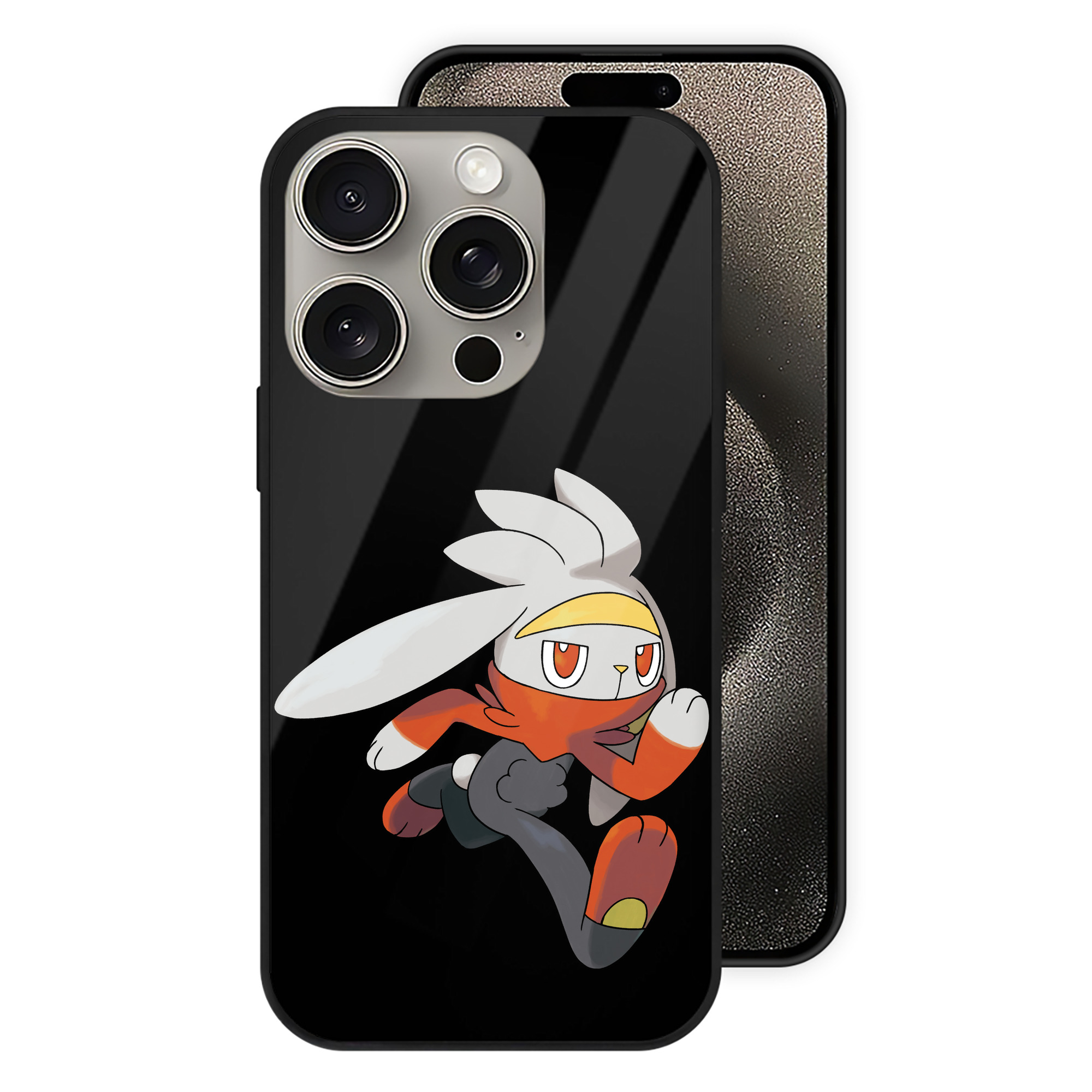 （画像用） ポケットモンスター Pokémon 【iPhone15Pro対応】スマホケース 耐衝撃＆黄変防止 背面ガラス