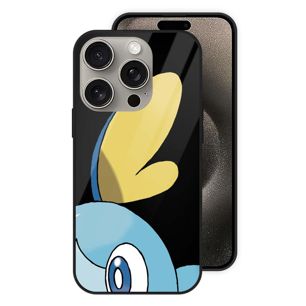 ポケットモンスター Pokémon 【iPhone15Pro対応】スマホケース 耐衝撃＆黄変防止 背面ガラス