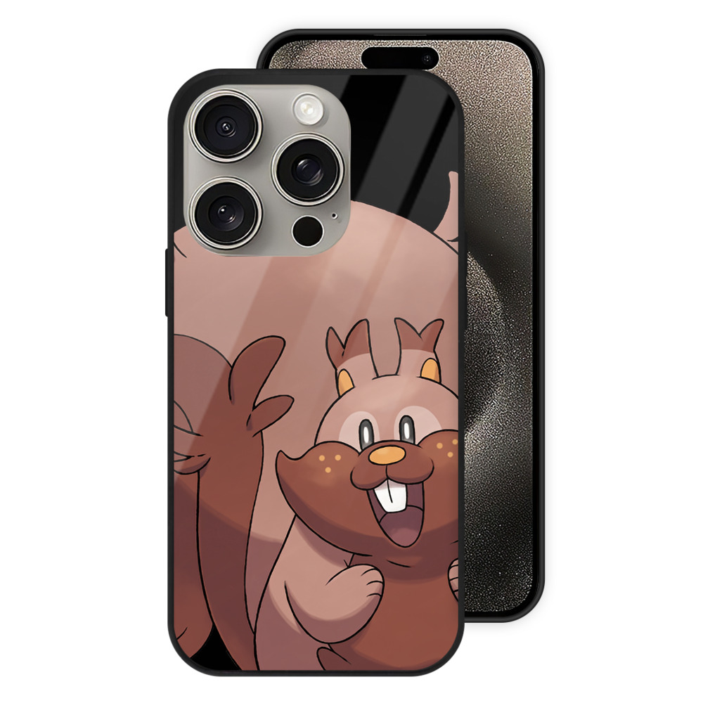 （画像用） ポケットモンスター Pokémon 【iPhone15Pro対応】スマホケース 耐衝撃＆黄変防止 背面ガラス