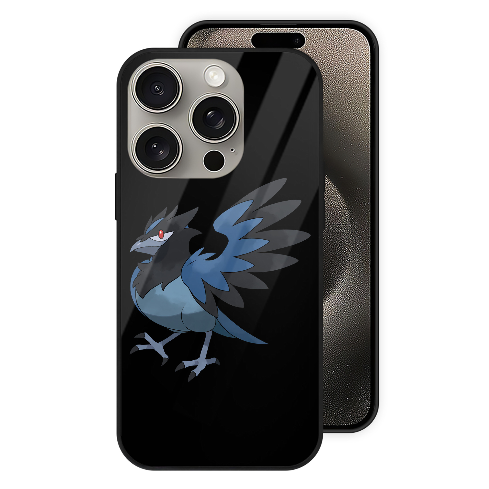 ポケットモンスター Pokémon 【iPhone15Pro対応】スマホケース 耐衝撃＆黄変防止 背面ガラス