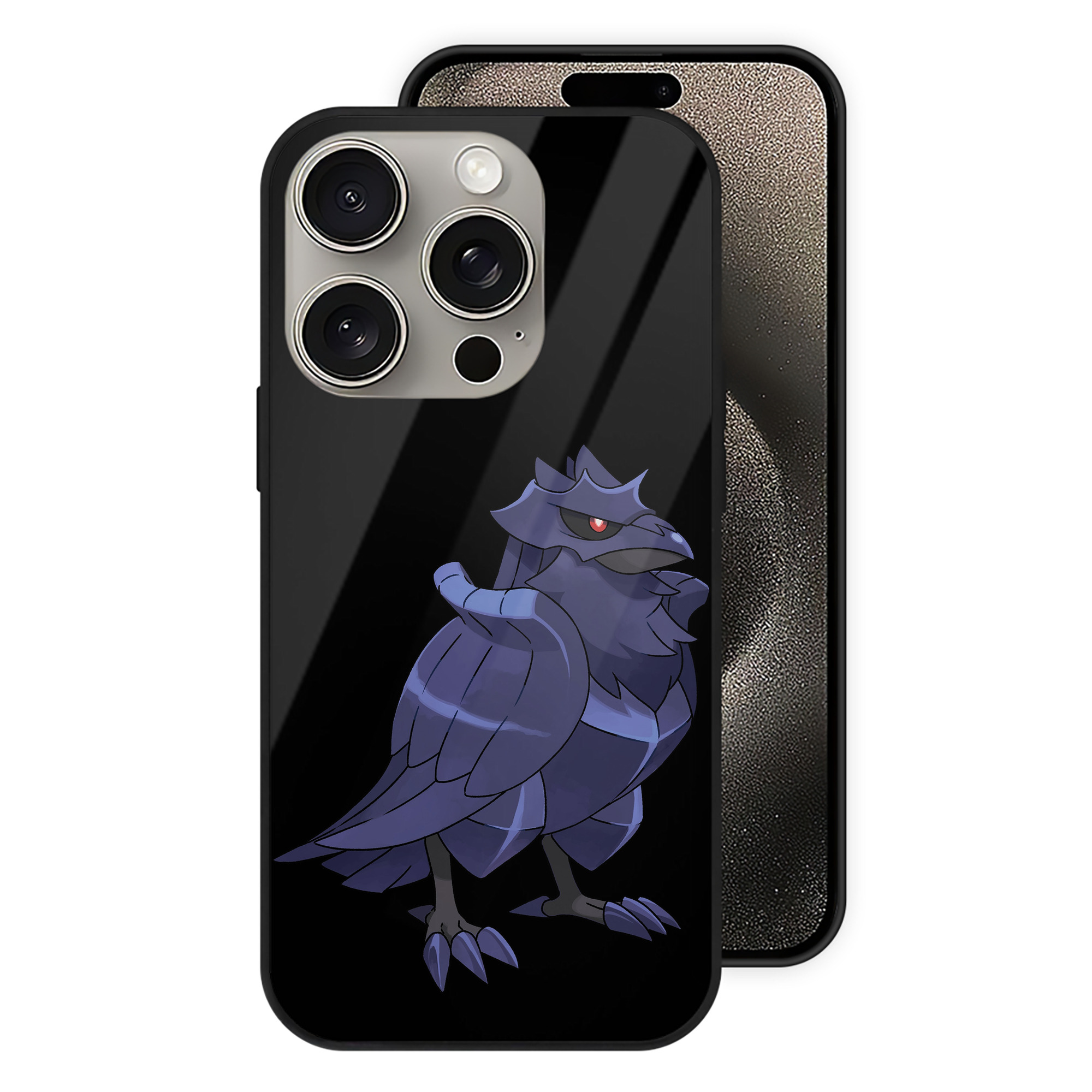 ポケットモンスター Pokémon 【iPhone15Pro対応】スマホケース 耐衝撃＆黄変防止 背面ガラス
