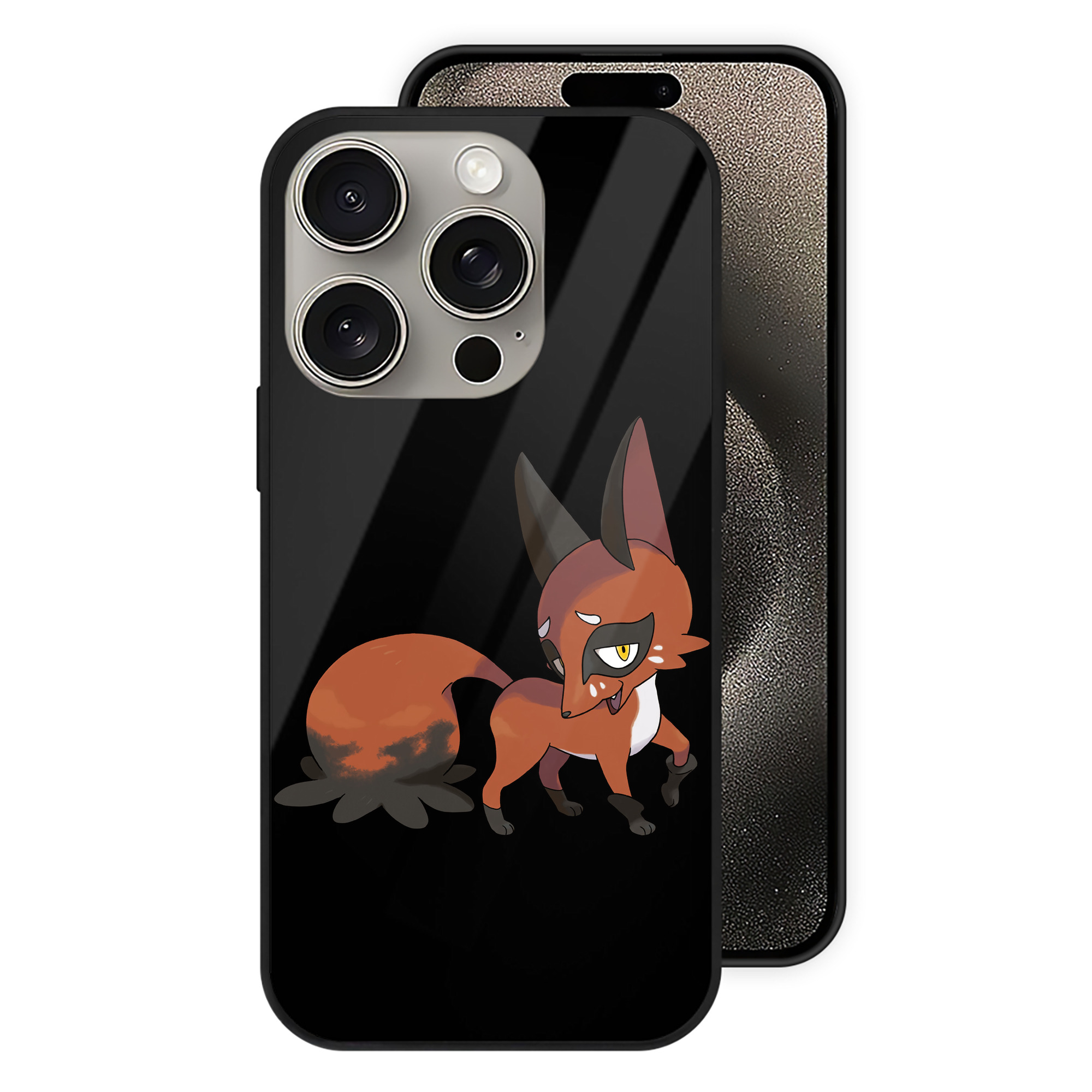 （画像用） ポケットモンスター Pokémon 【iPhone15Pro対応】スマホケース 耐衝撃＆黄変防止 背面ガラス