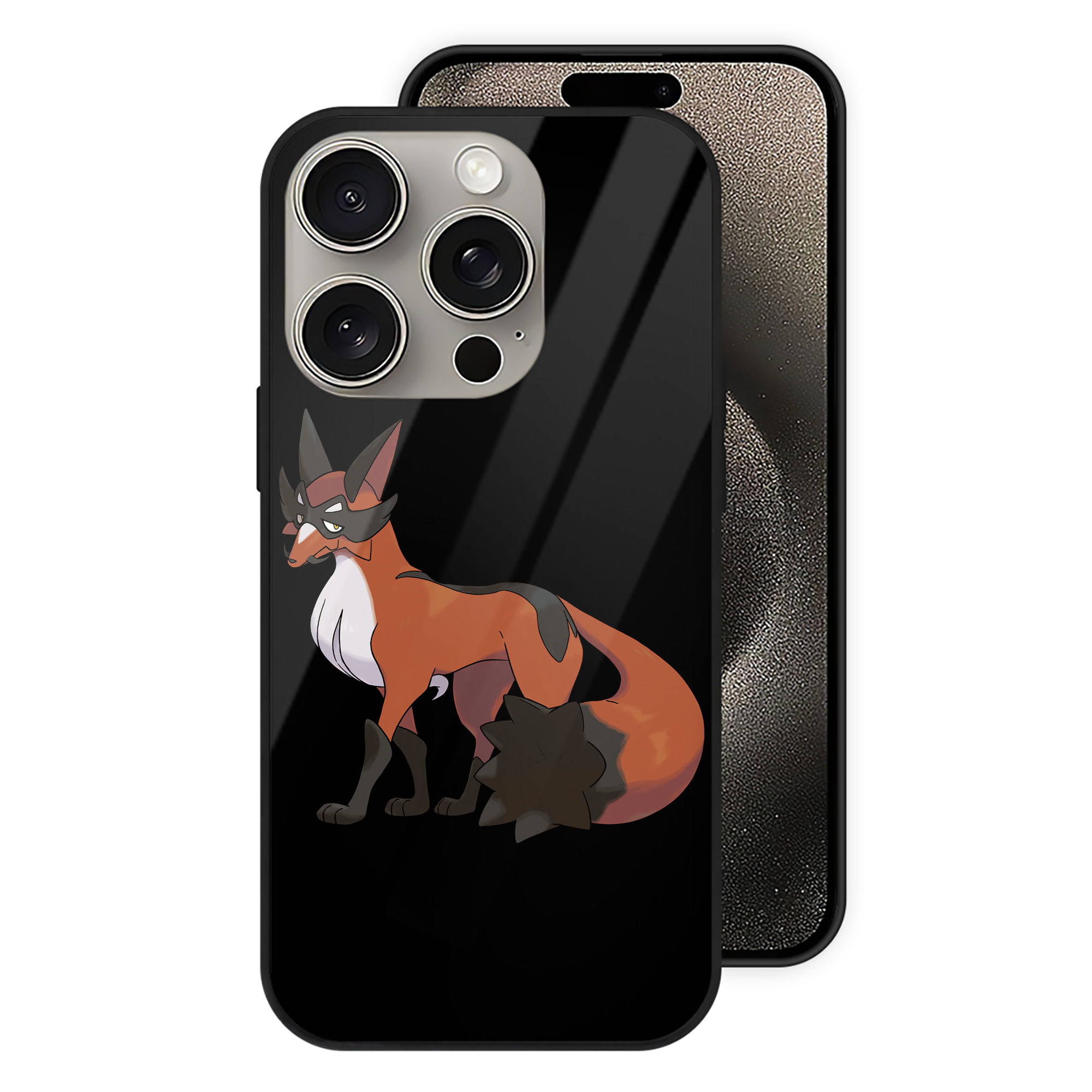 ポケットモンスター Pokémon 【iPhone15Pro対応】スマホケース 耐衝撃＆黄変防止 背面ガラス