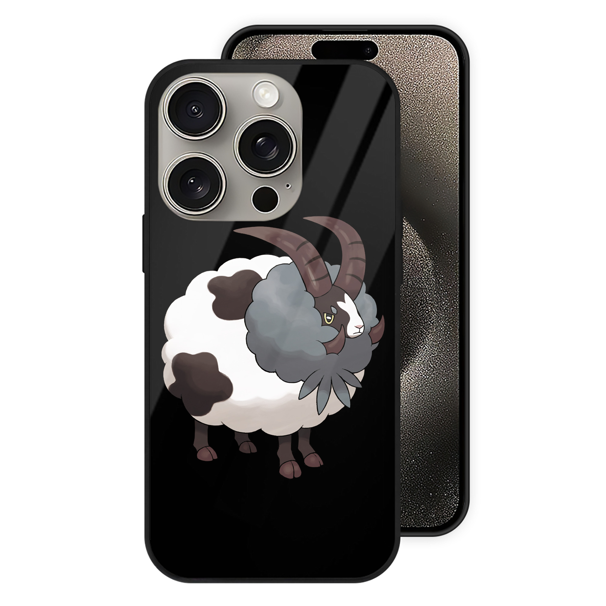 ポケットモンスター Pokémon 【iPhone15Pro対応】スマホケース 耐衝撃＆黄変防止 背面ガラス