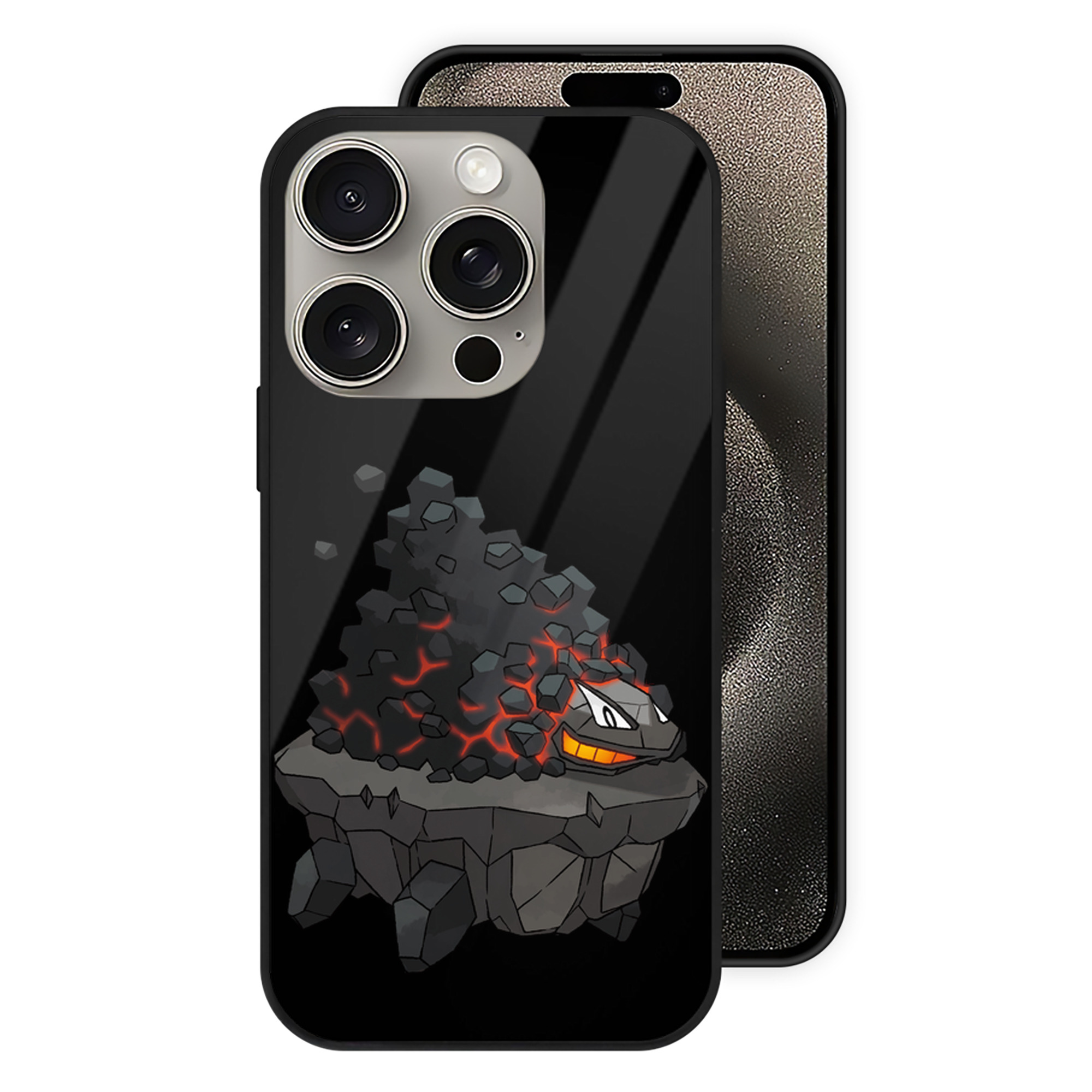 （画像用） ポケットモンスター Pokémon 【iPhone15Pro対応】スマホケース 耐衝撃＆黄変防止 背面ガラス