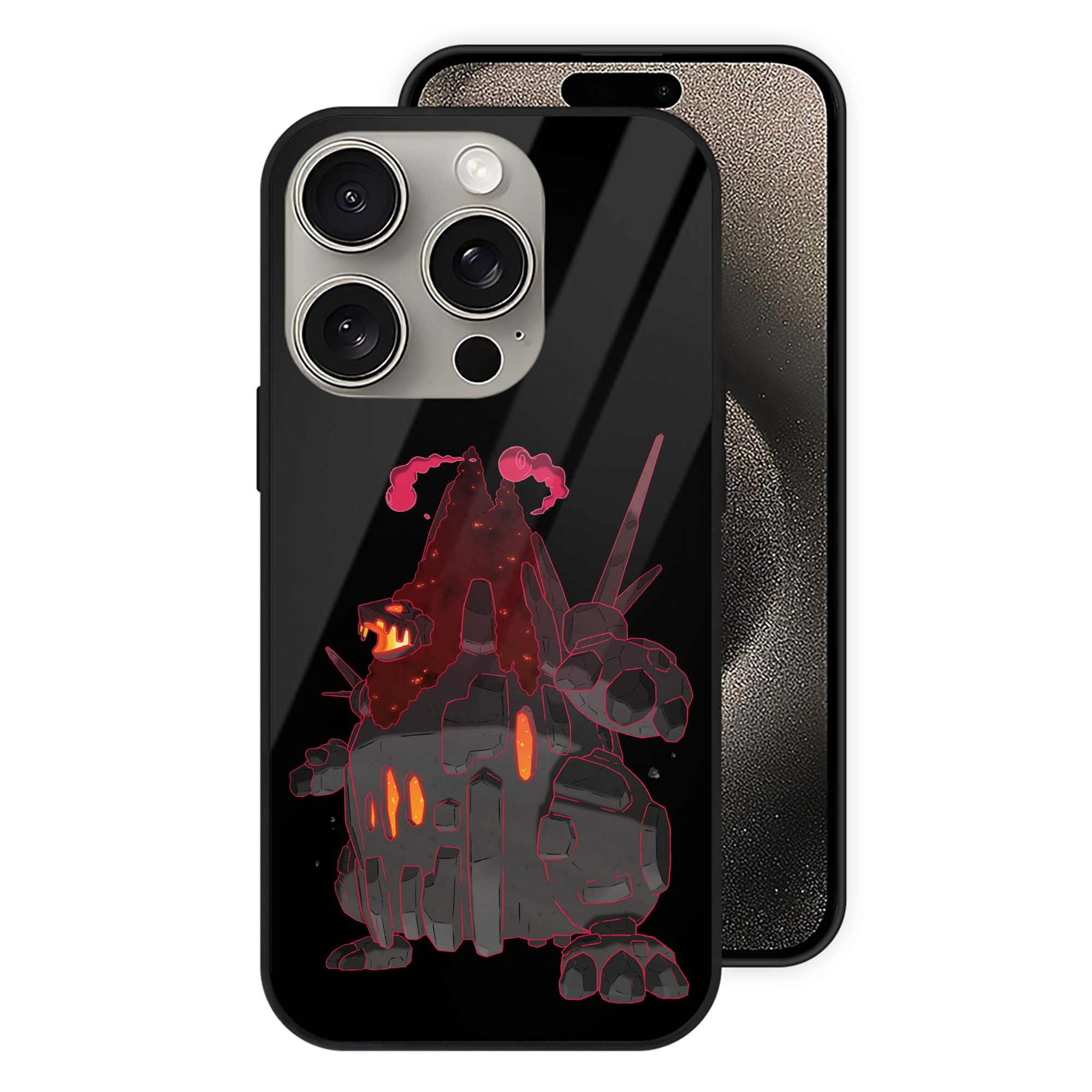 （画像用） ポケットモンスター Pokémon 【iPhone15Pro対応】スマホケース 耐衝撃＆黄変防止 背面ガラス