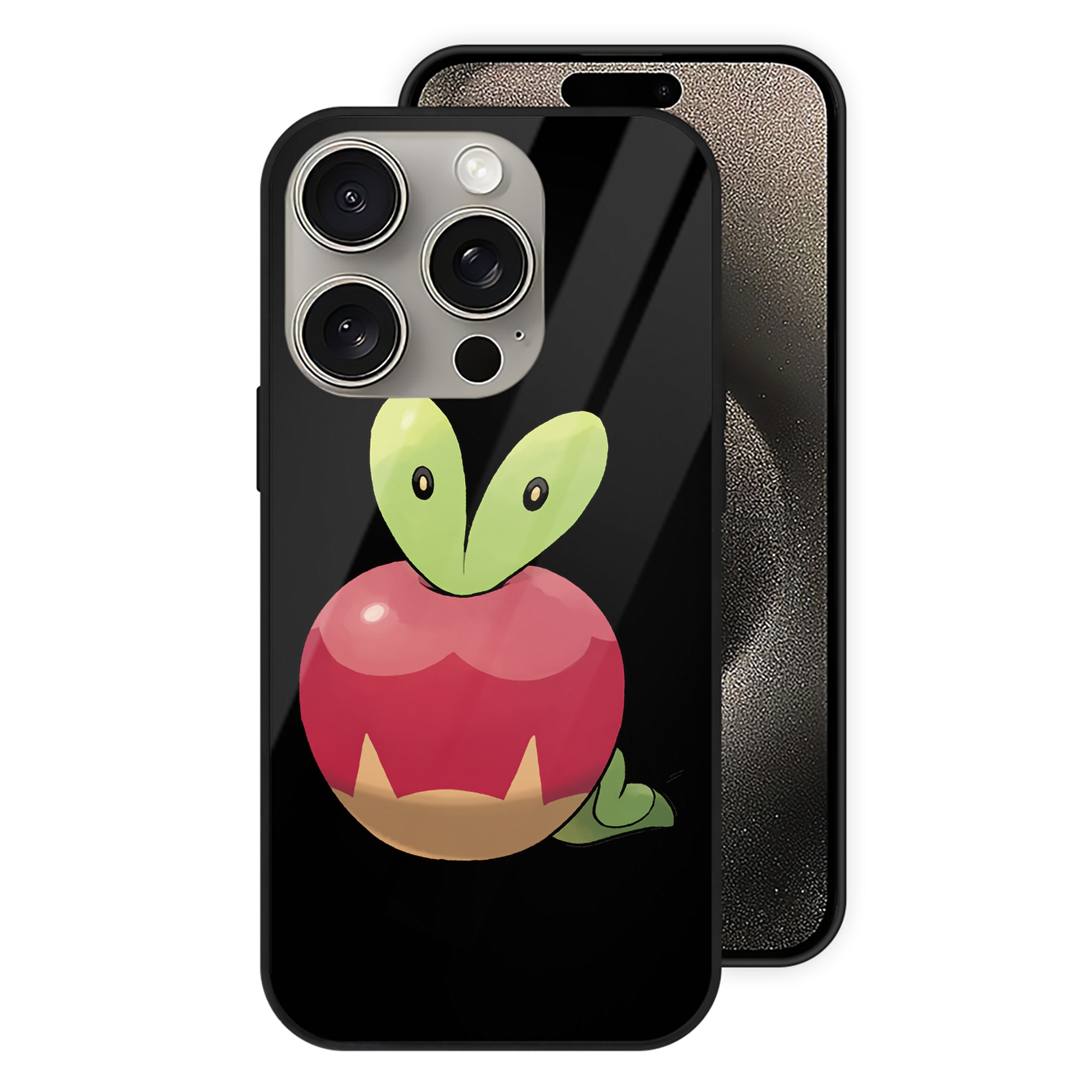 ポケットモンスター Pokémon 【iPhone15Pro対応】スマホケース 耐衝撃＆黄変防止 背面ガラス