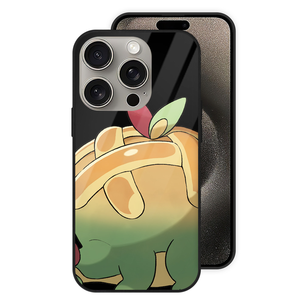 ポケットモンスター Pokémon 【iPhone15Pro対応】スマホケース 耐衝撃＆黄変防止 背面ガラス
