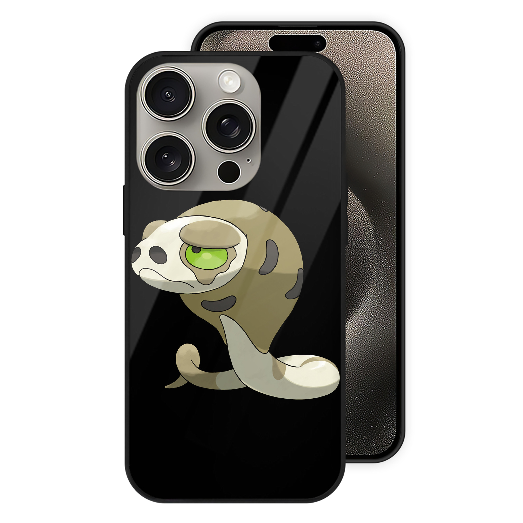 ポケットモンスター Pokémon 【iPhone15Pro対応】スマホケース 耐衝撃＆黄変防止 背面ガラス