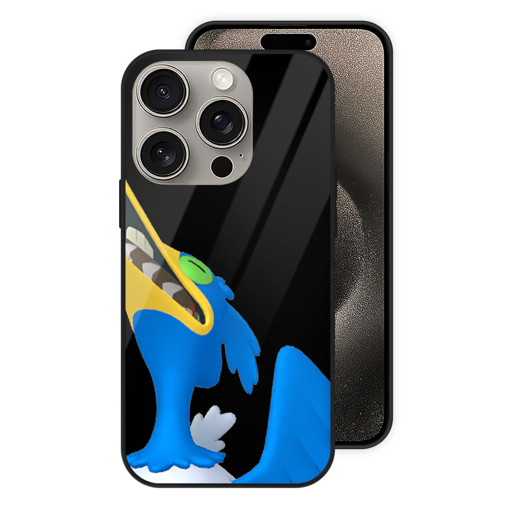 ポケットモンスター Pokémon 【iPhone15Pro対応】スマホケース 耐衝撃＆黄変防止 背面ガラス
