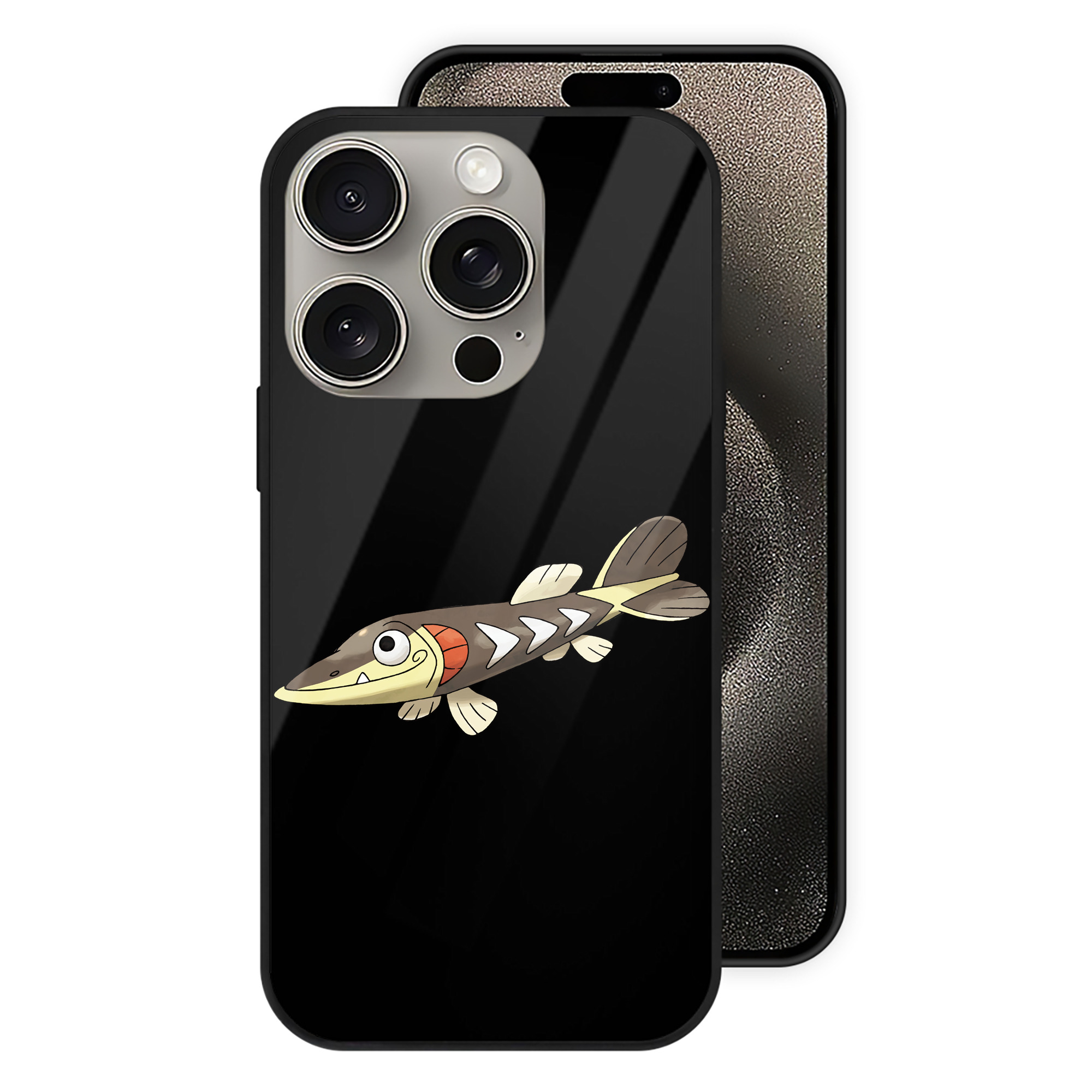 ポケットモンスター Pokémon 【iPhone15Pro対応】スマホケース 耐衝撃＆黄変防止 背面ガラス
